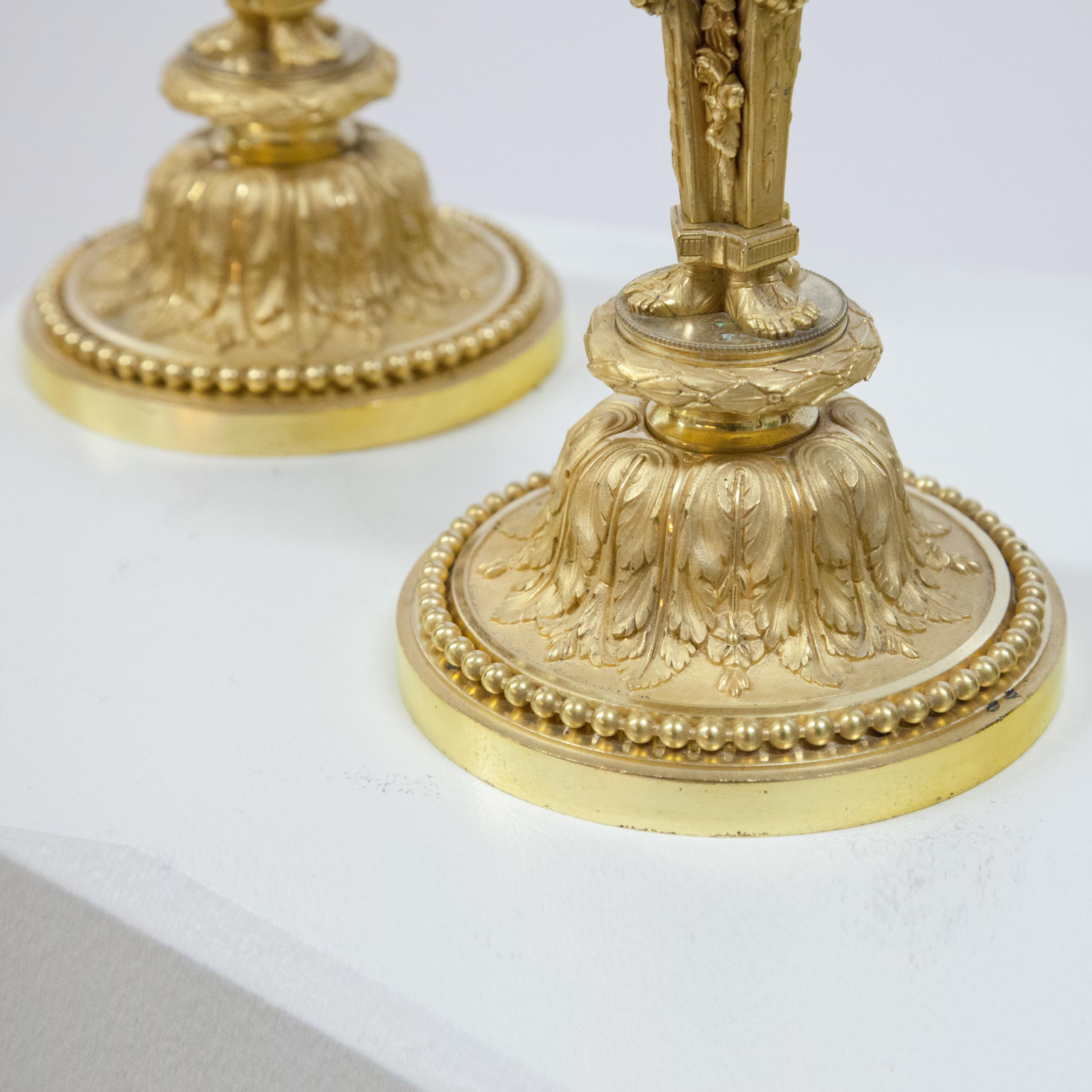Empire Candlesticks, J.-D. Dugourc, France, Early 19th Century 2