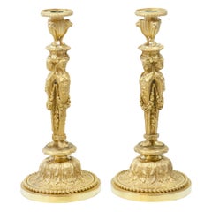 Empire Candlesticks, J.-D. Dugourc, France, Early 19th Century