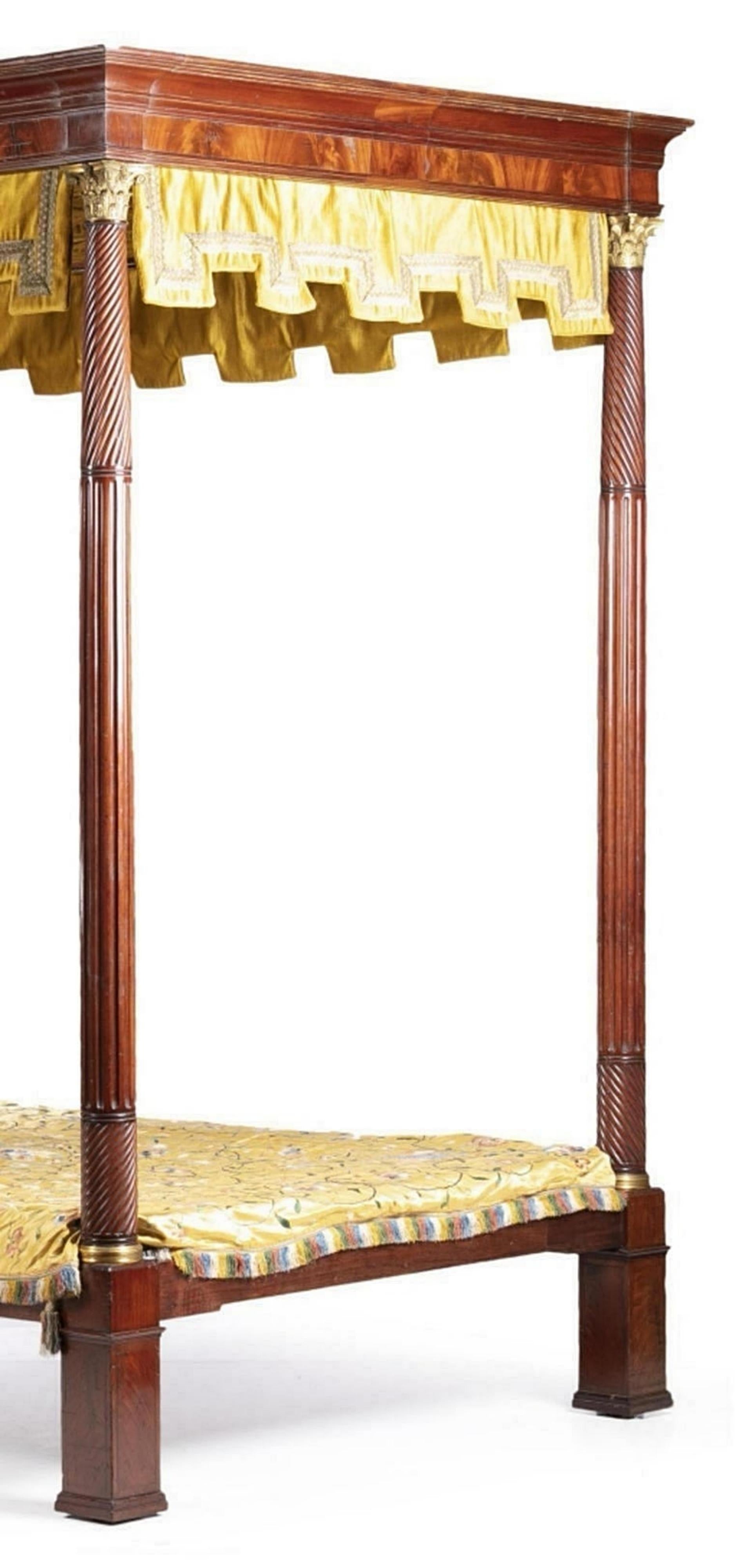 Empire Canopy Bed Napoleon III 19th Century For Sale 1