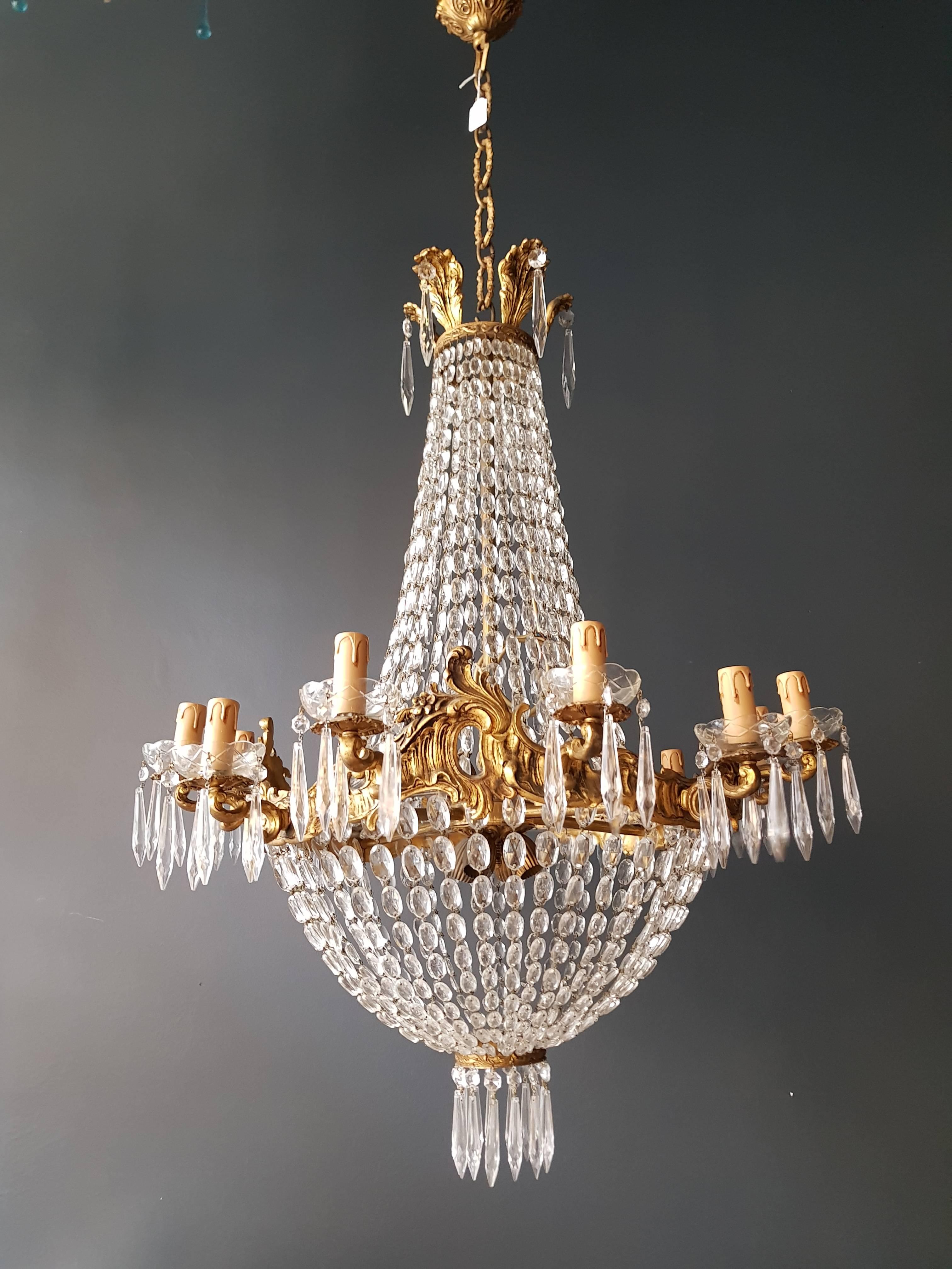 Montgolfière Empire Kronleuchter Crystal Sac a Pearl Lampe Lustre Korb 1