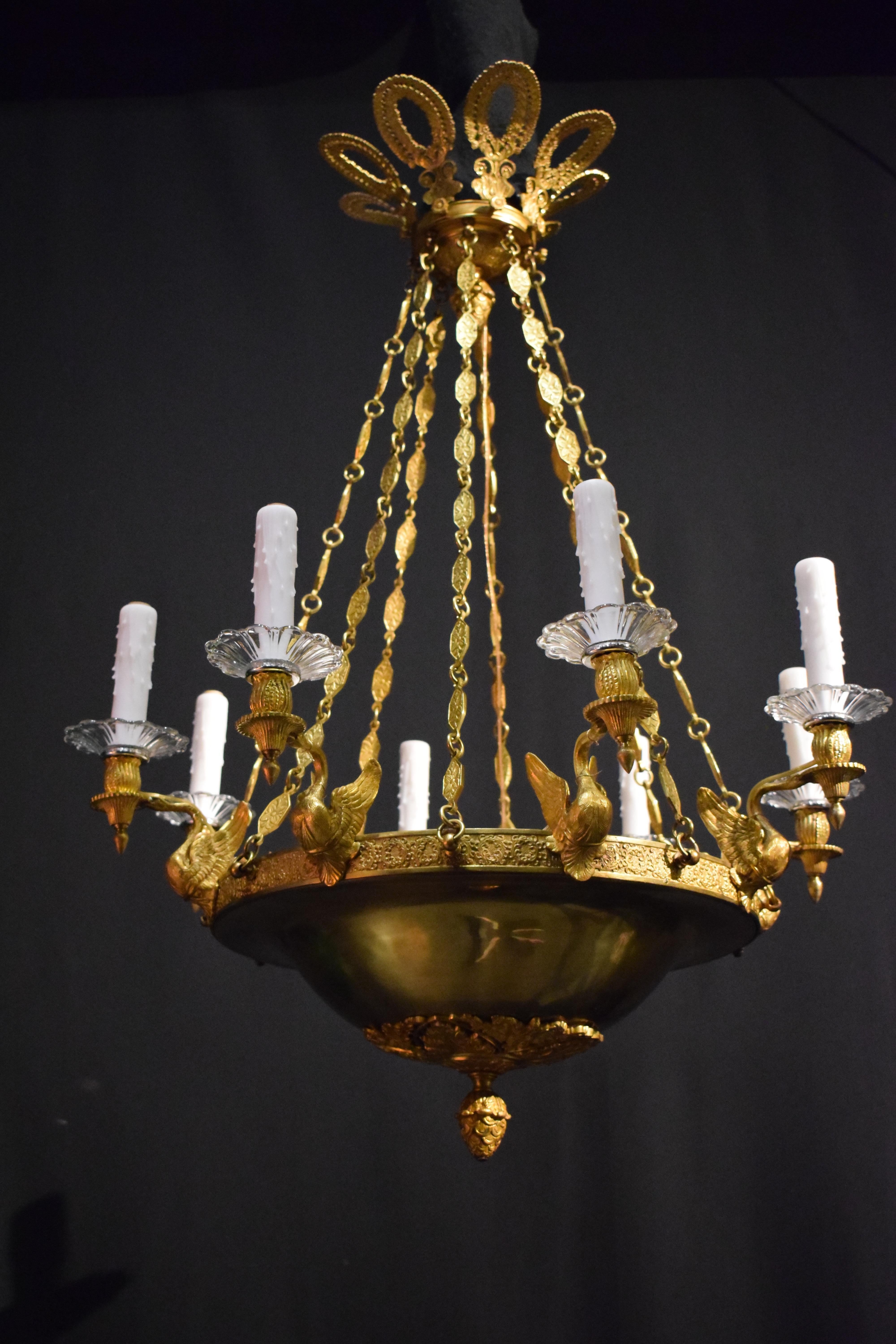 Bronzo Lampadario Impero in vendita