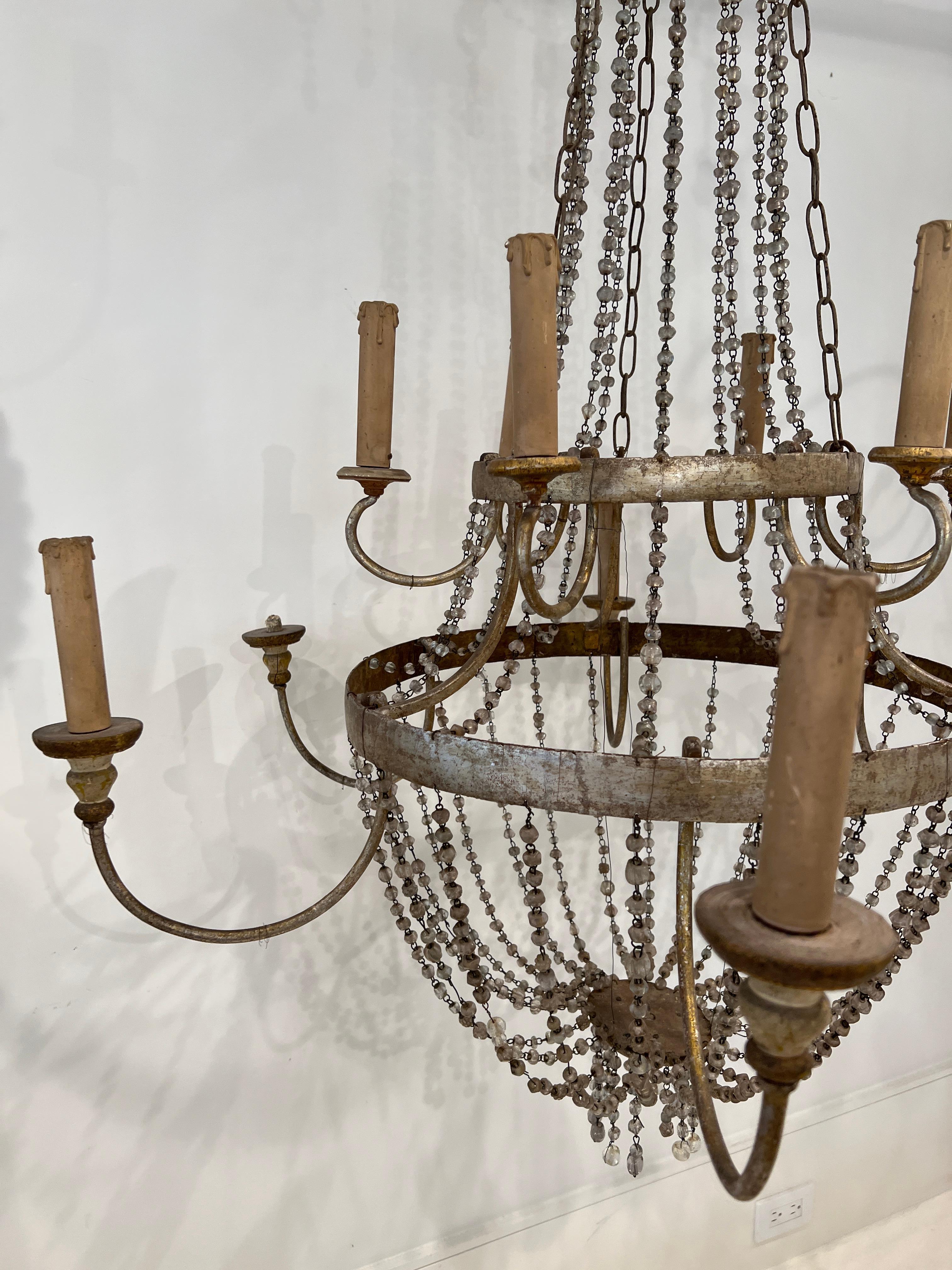 Empire Chandelier with Ancient Drops (Impero Tuscany) 5