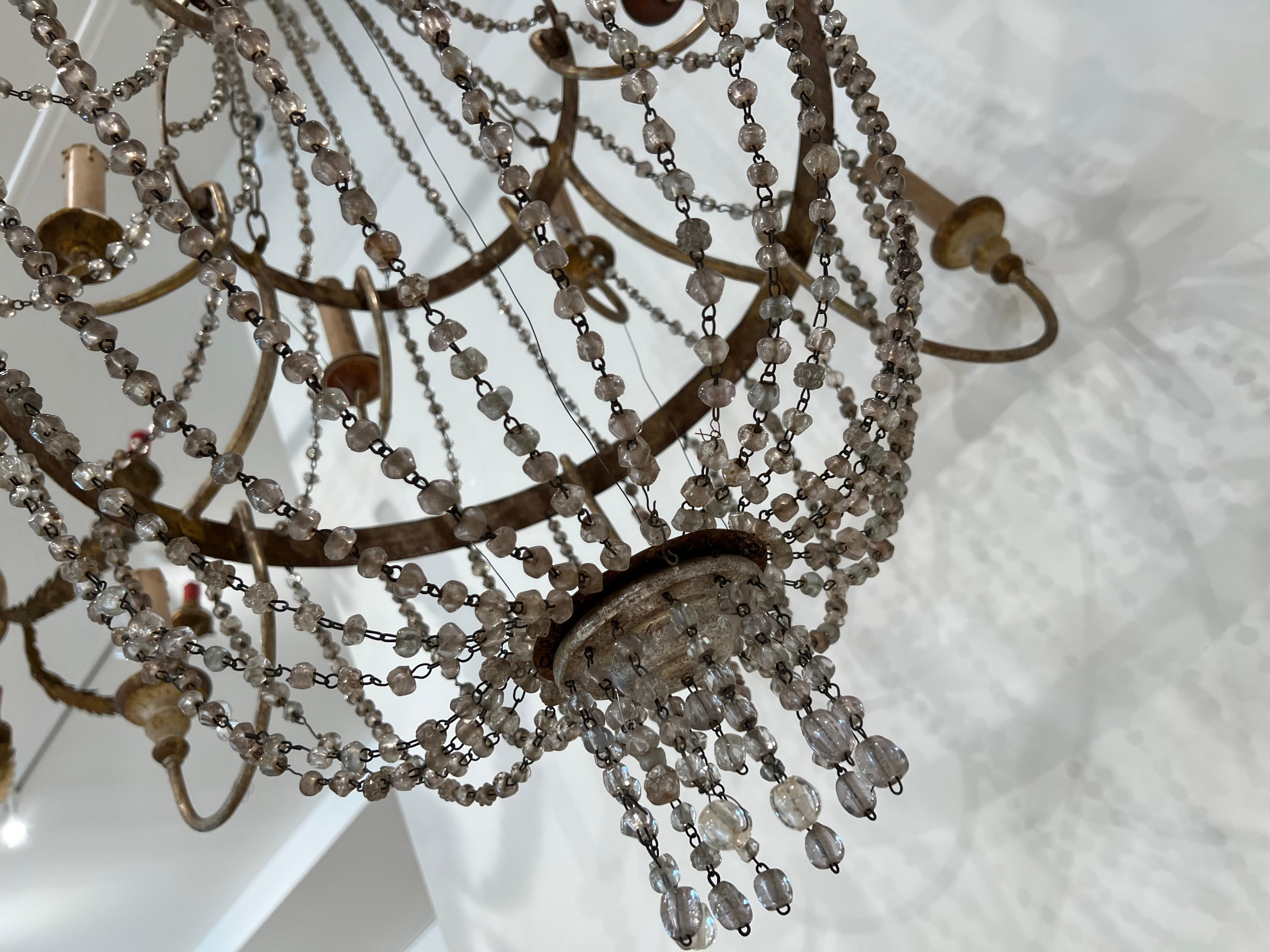 Empire Chandelier with Ancient Drops (Impero Tuscany) 6