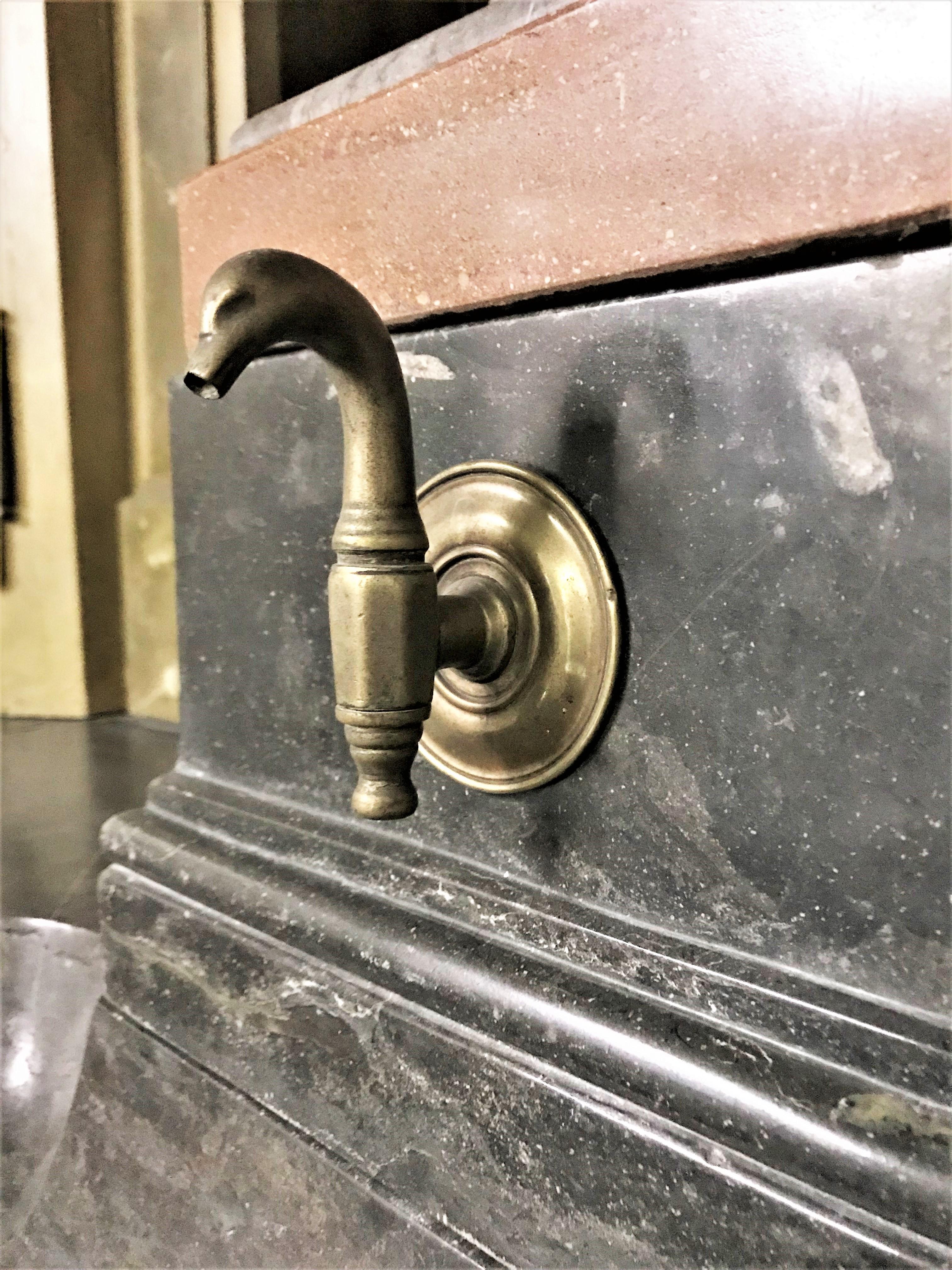 Empire Charles X Boiserie Buffet Lavabo Alcove Fontaine Cabinet Evier LA en vente 6