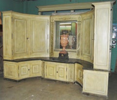 Empire Charles X Enfilade Boiserie Buffet Lavabo Alcove Fountain Cabinet Sink LA