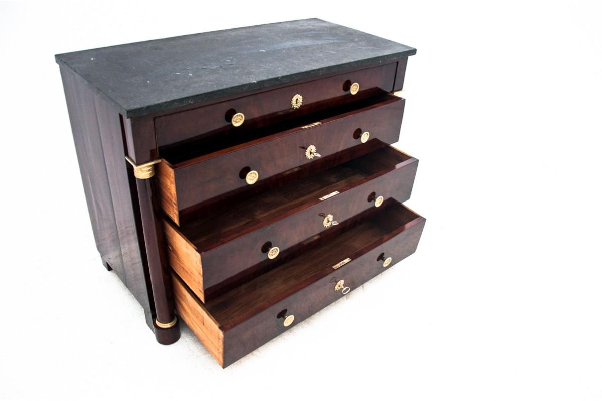 Marble Empire Chest of Drawers, France, circa 1880
