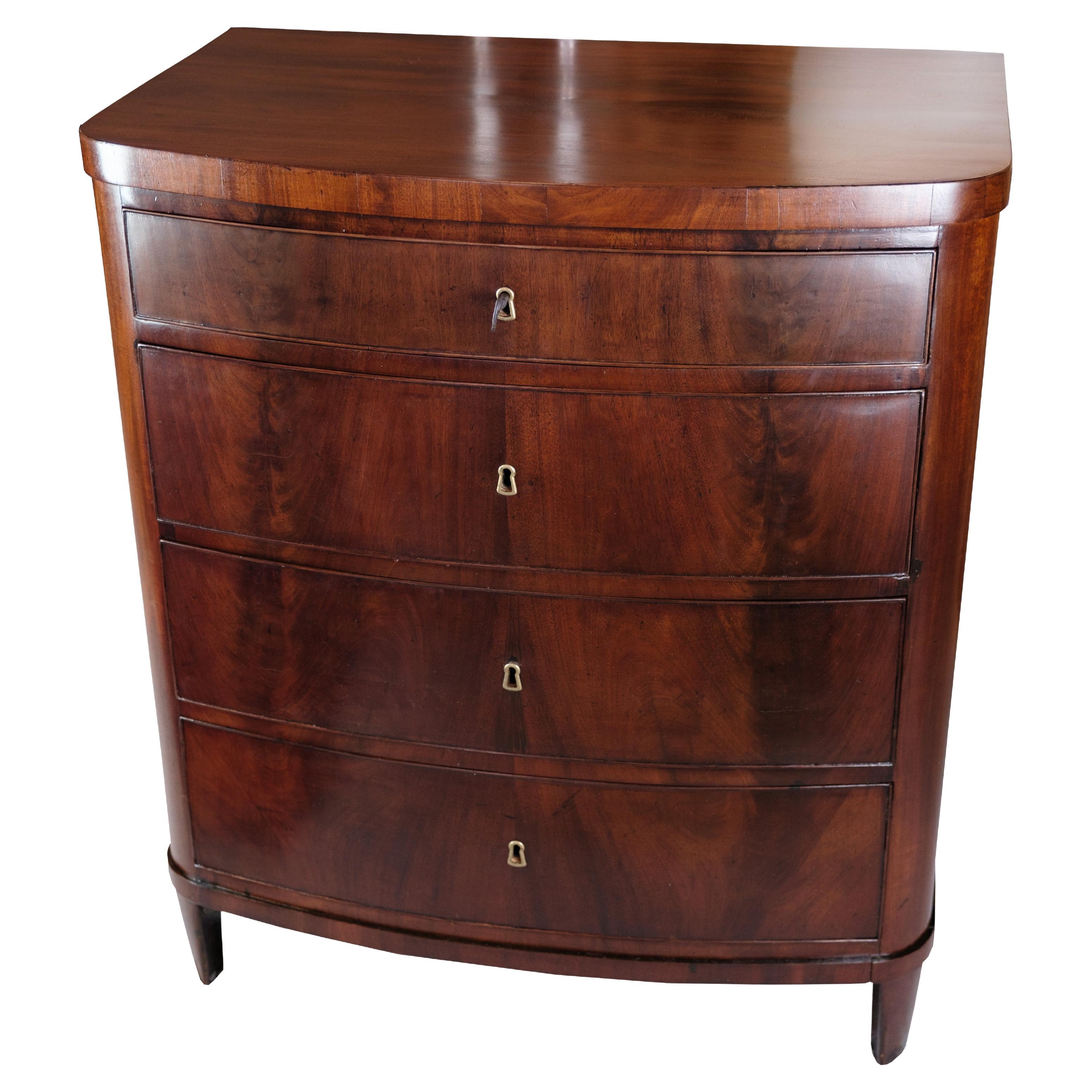 Empire Chest of Drawers in Mahogany Curved Front From 1820's