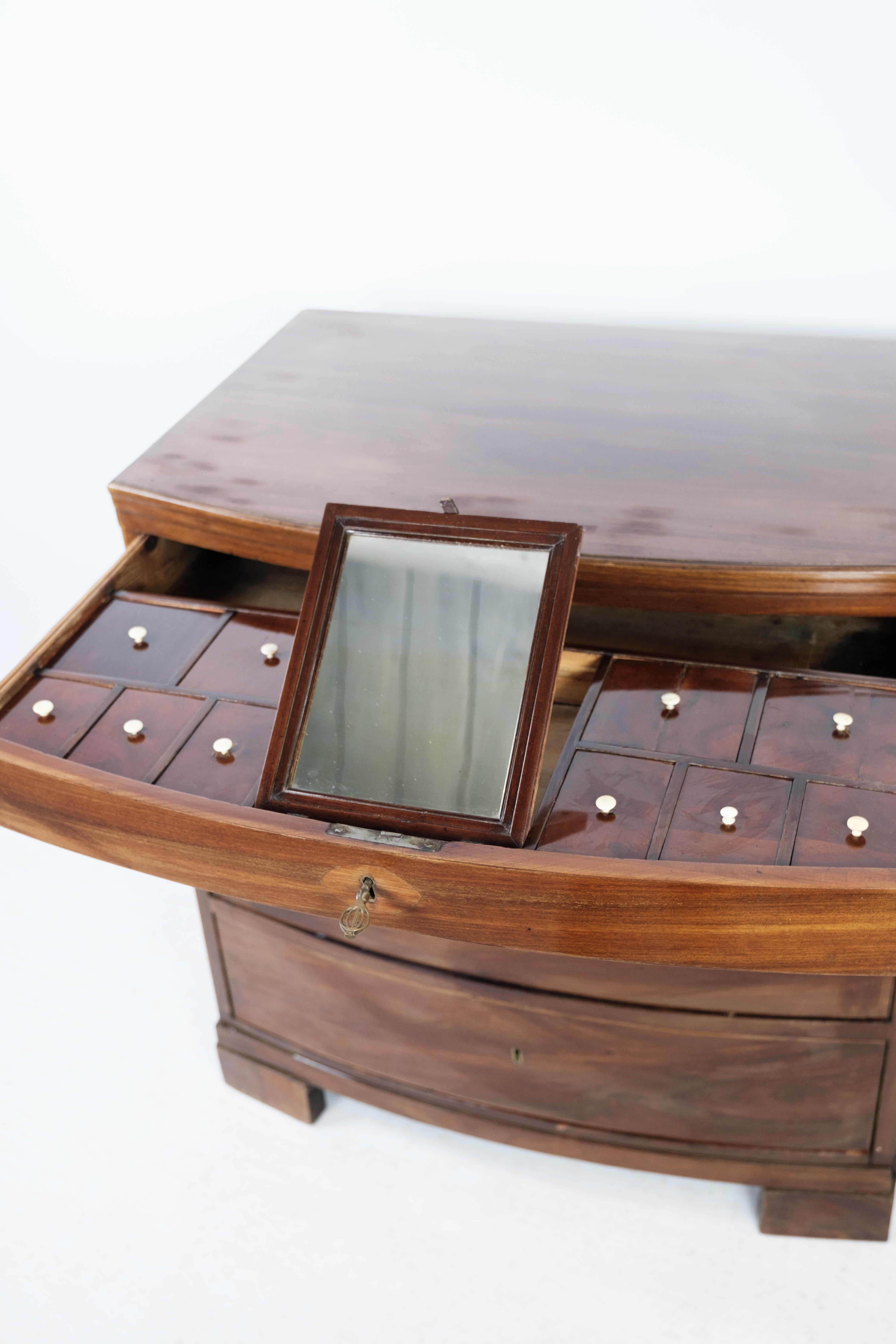 Empire Chest of Drawers of Polished Mahogany, 1820 3