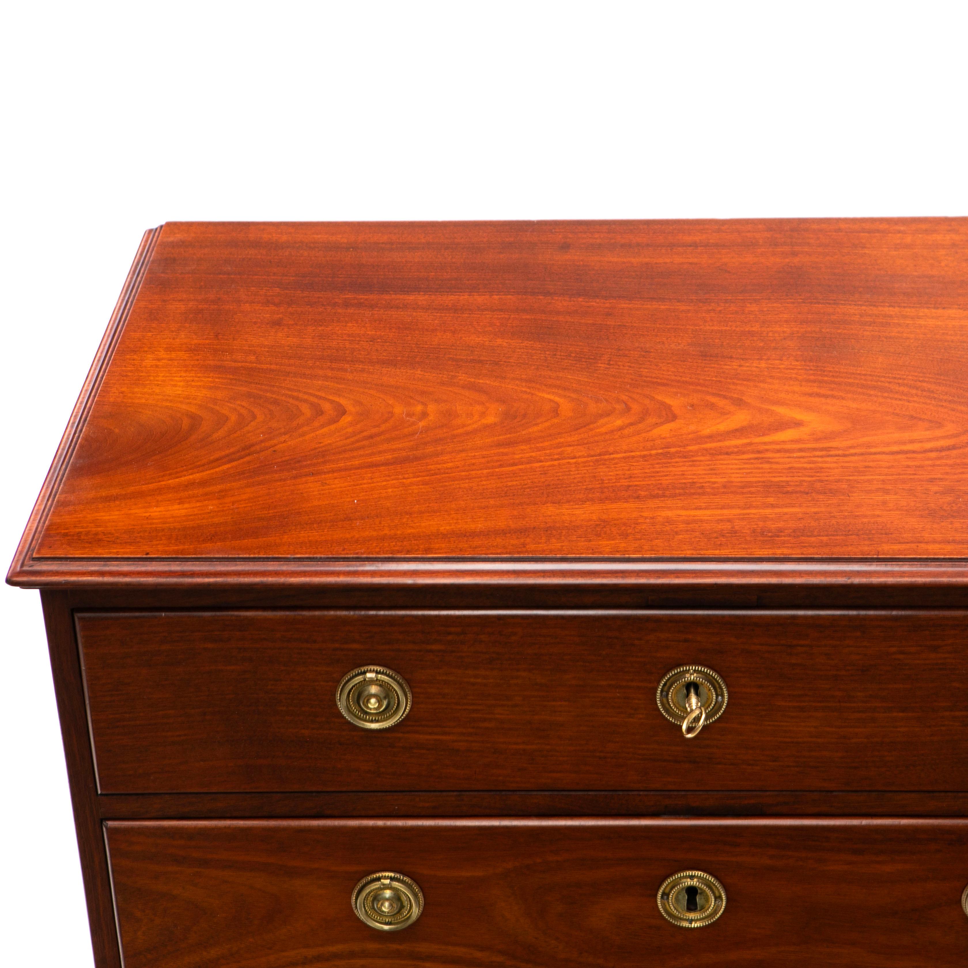 Empire 'Chest on Chest' Mahogany, Danish West Indies ( Virgin Islands) C. 1810 For Sale 5