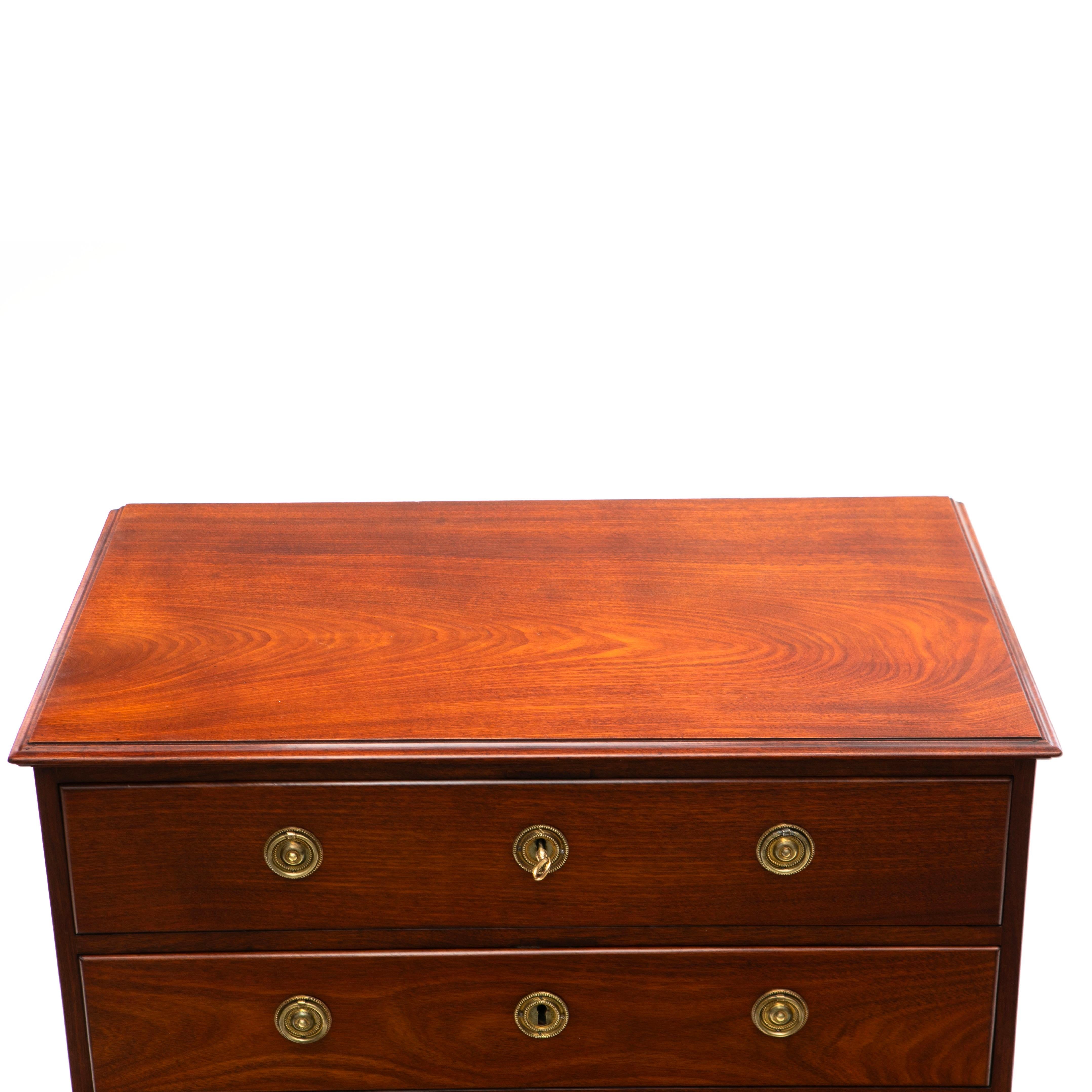 Empire 'Chest on Chest' Mahogany, Danish West Indies ( Virgin Islands) C. 1810 For Sale 6
