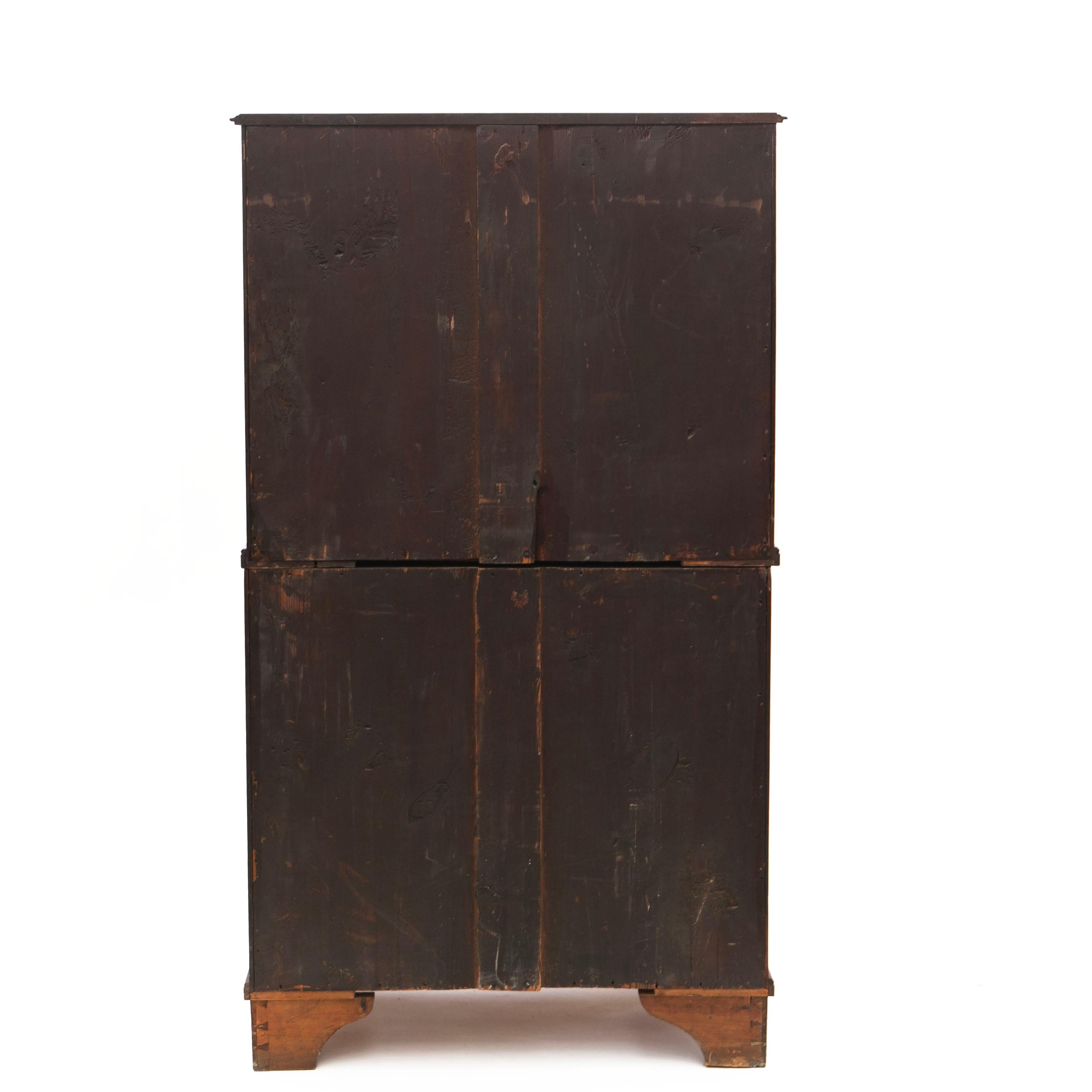 Empire 'Chest on Chest' Mahogany, Danish West Indies ( Virgin Islands) C. 1810 For Sale 7