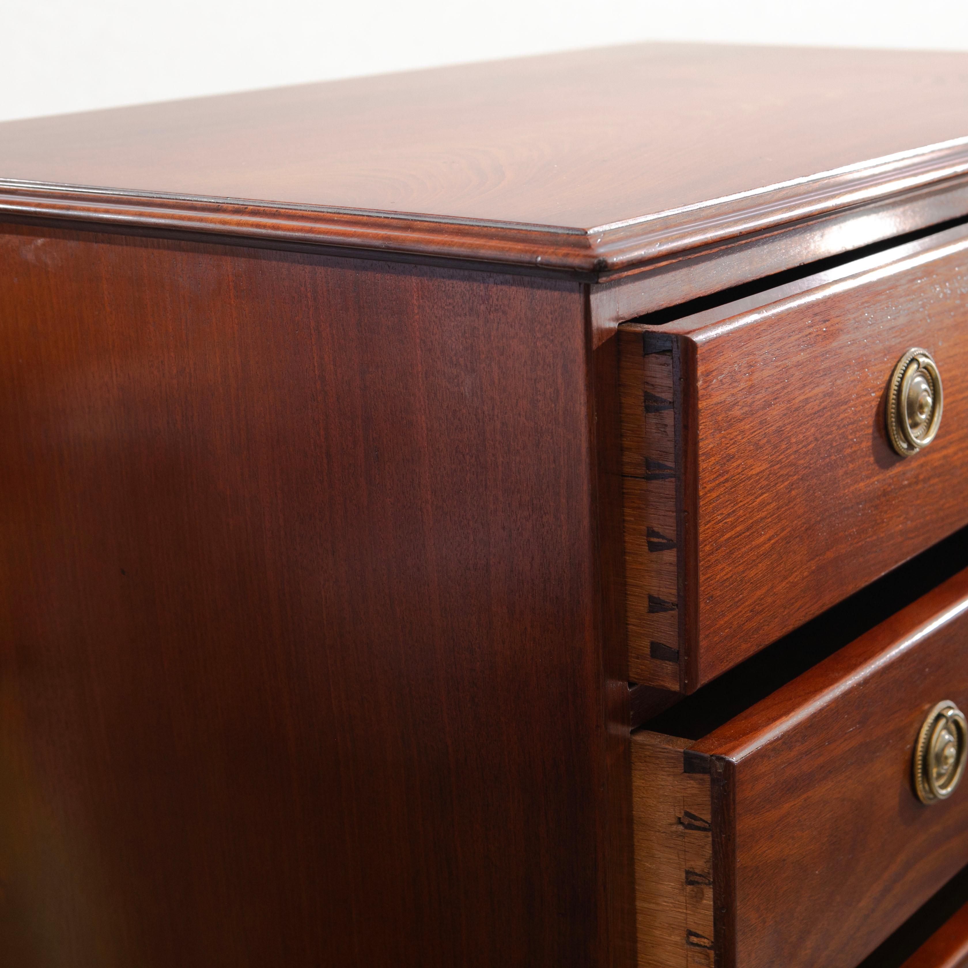 Empire 'Chest on Chest' Mahogany, Danish West Indies ( Virgin Islands) C. 1810 For Sale 3
