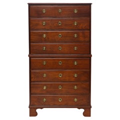 Empire 'Chest on Chest' Mahogany, Danish West Indies ( Virgin Islands) C. 1810