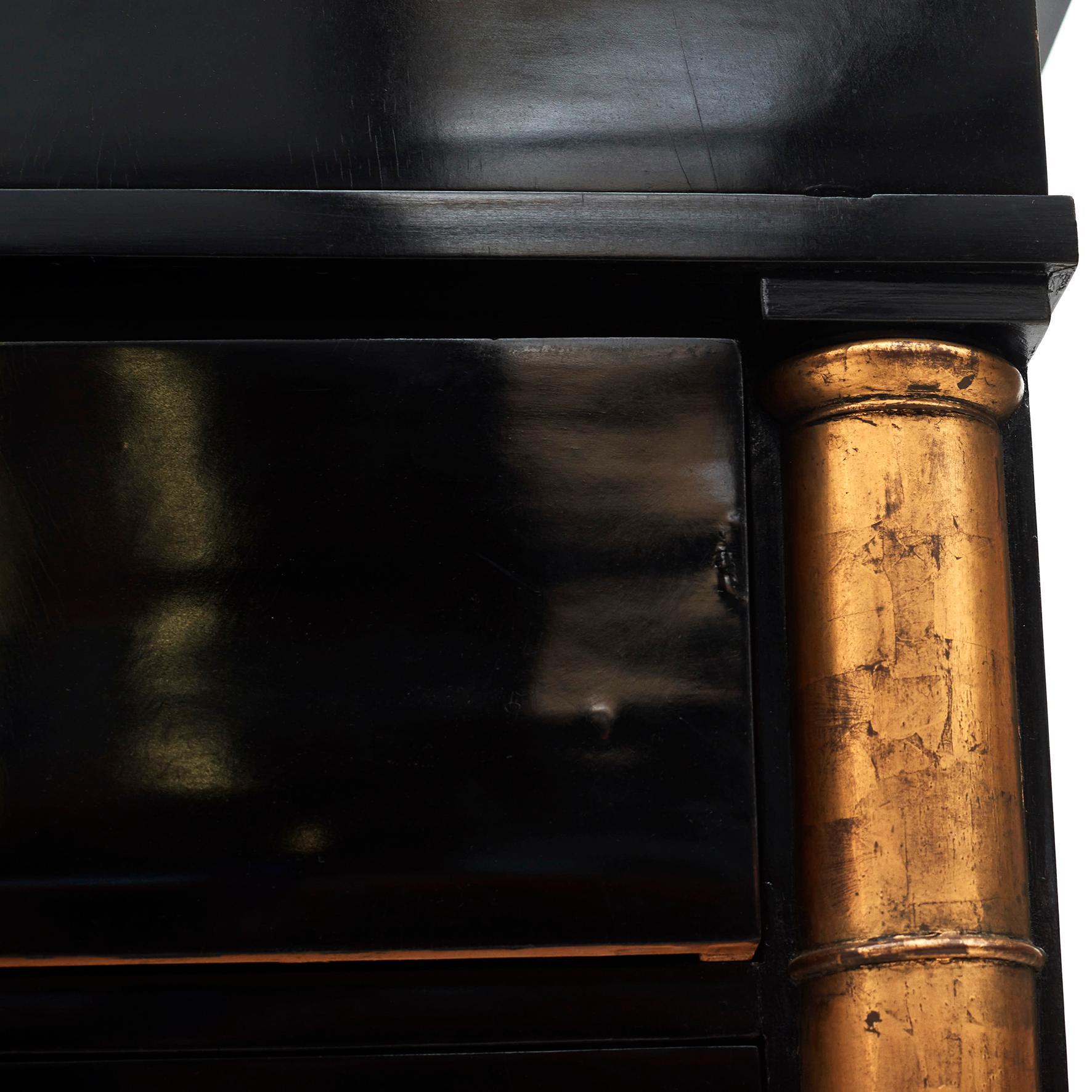 Empire Chiffonier Ebonized, Danish, Approx. 1840 For Sale 9