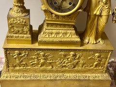 19th Century Mantel Empire clock bronze