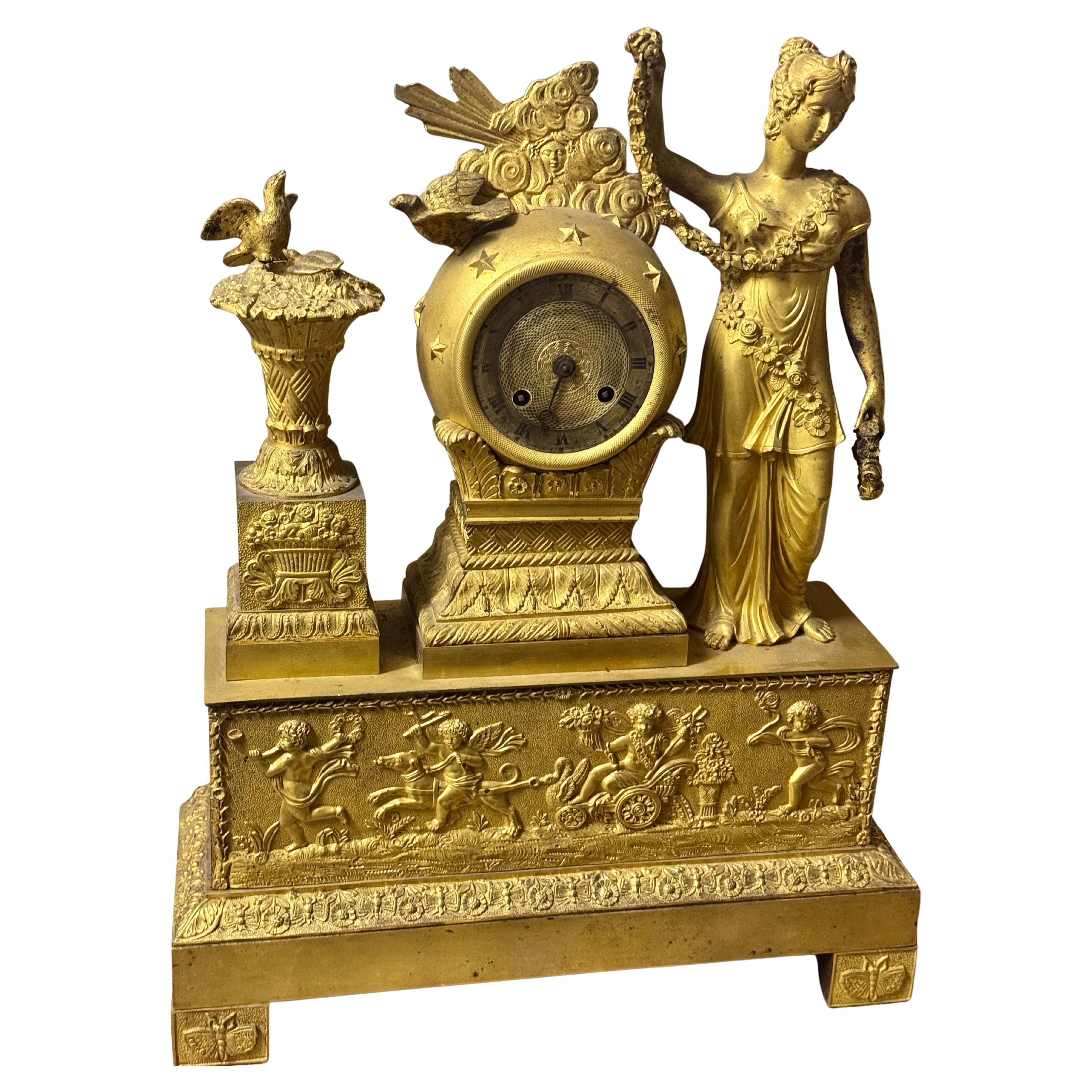 Horloge Empire bronze