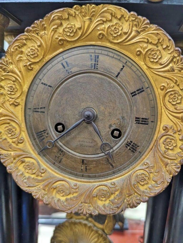 Empire Clock Napoleon III 19th Century For Sale 6