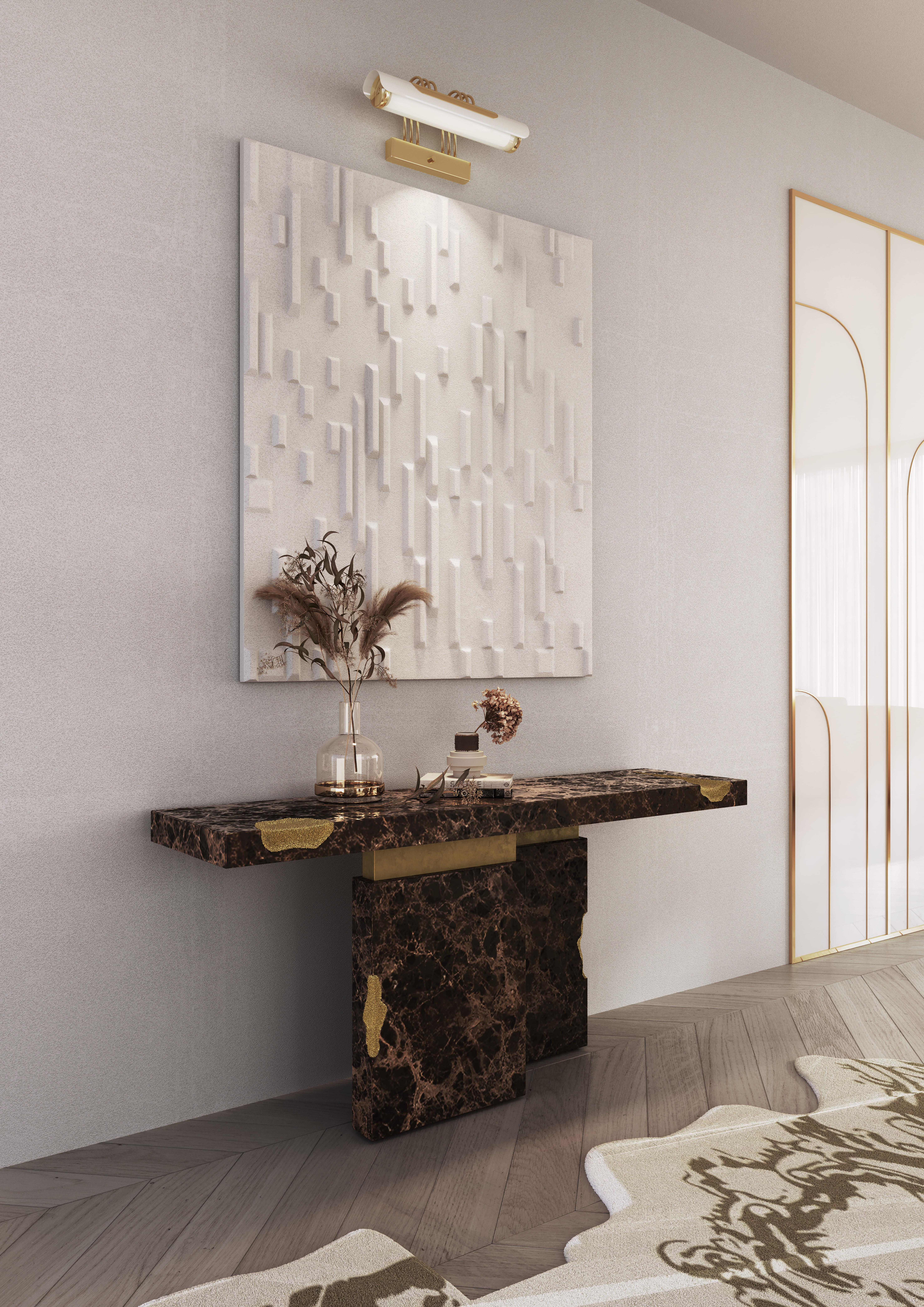 Empire Console - Hand-Crafted Turned Marble & Brass - Boca do Lobo For Sale 3