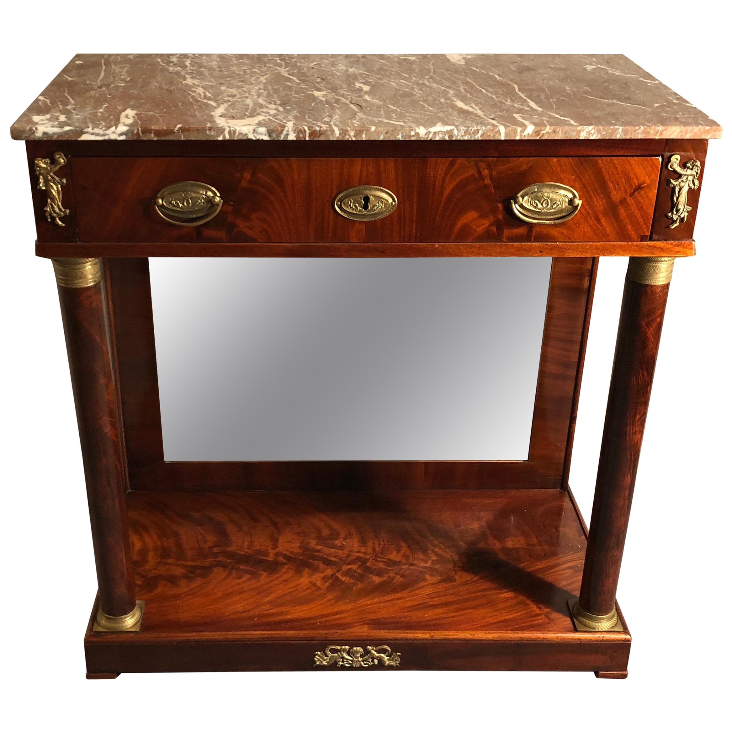 Empire Console Table, France, 1820 For Sale