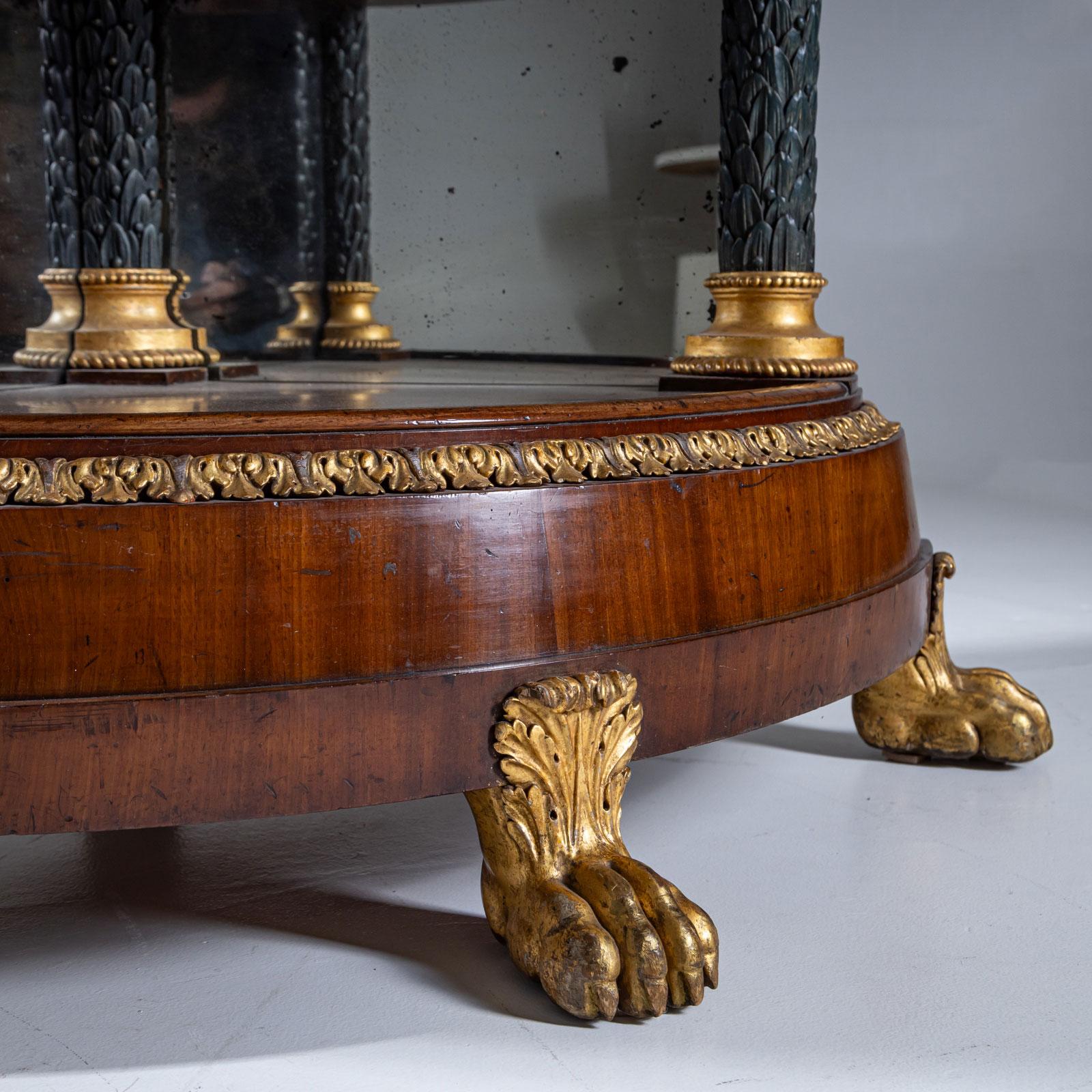 Étagère de esquina Imperio, Berlín circa 1800 Chapado en venta