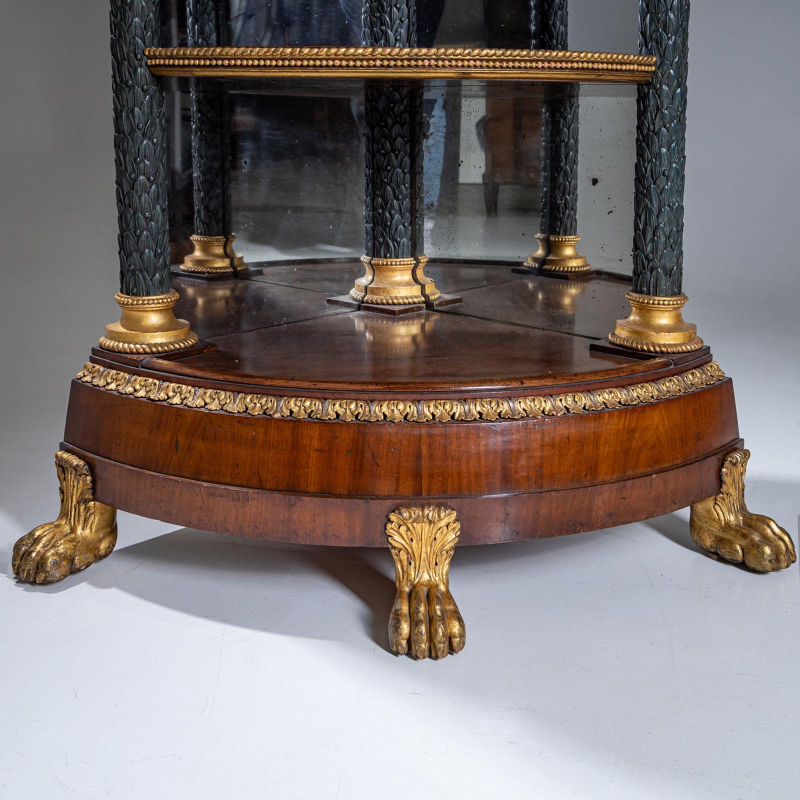 Étagère de esquina Imperio, Berlín circa 1800 en Bueno estado para la venta en Greding, DE