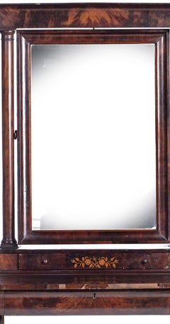 Empire credenza and mirror - 19th Century