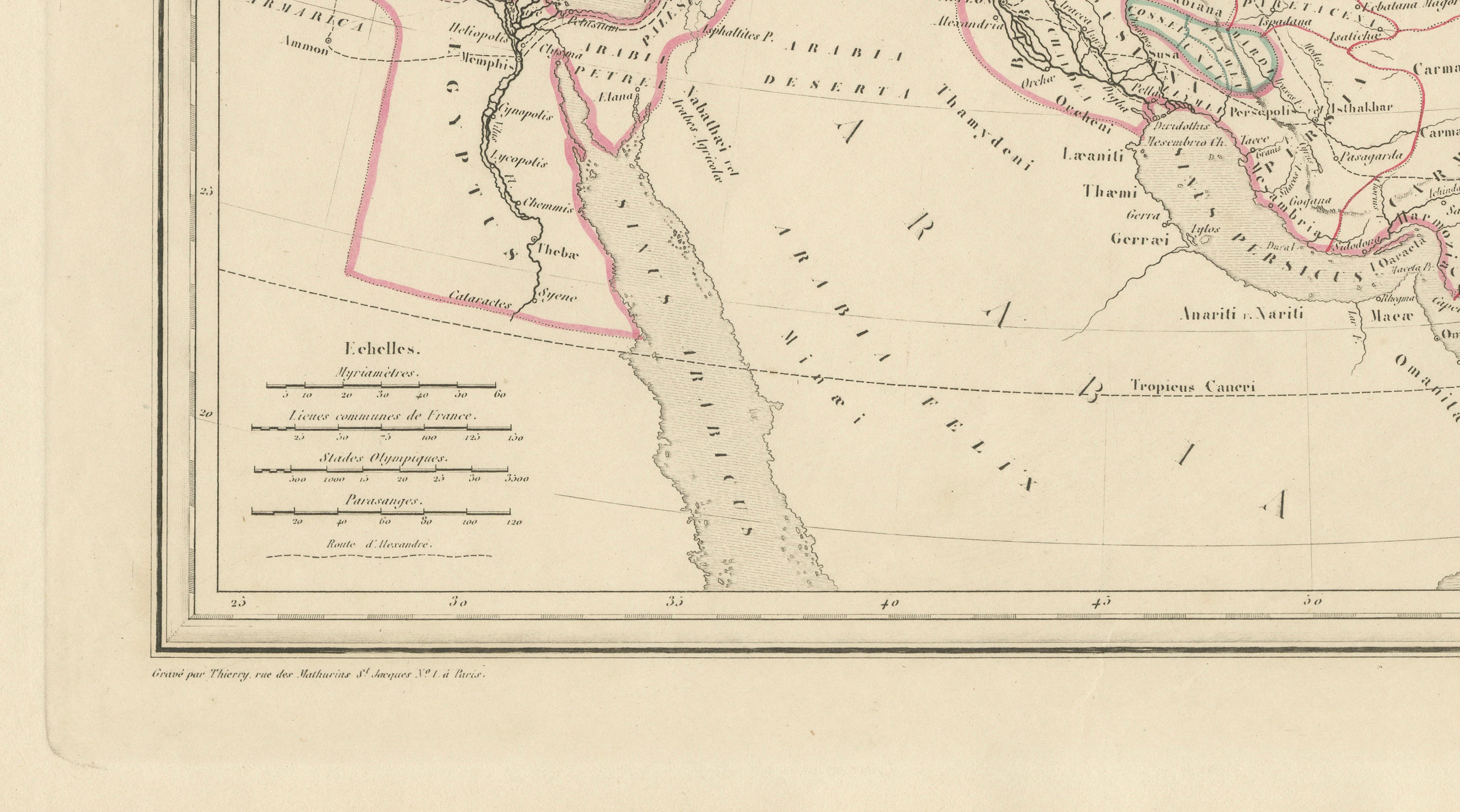 Empire d’Alexandre Map of Alexander the Great’s Empire, Paris, c.1850