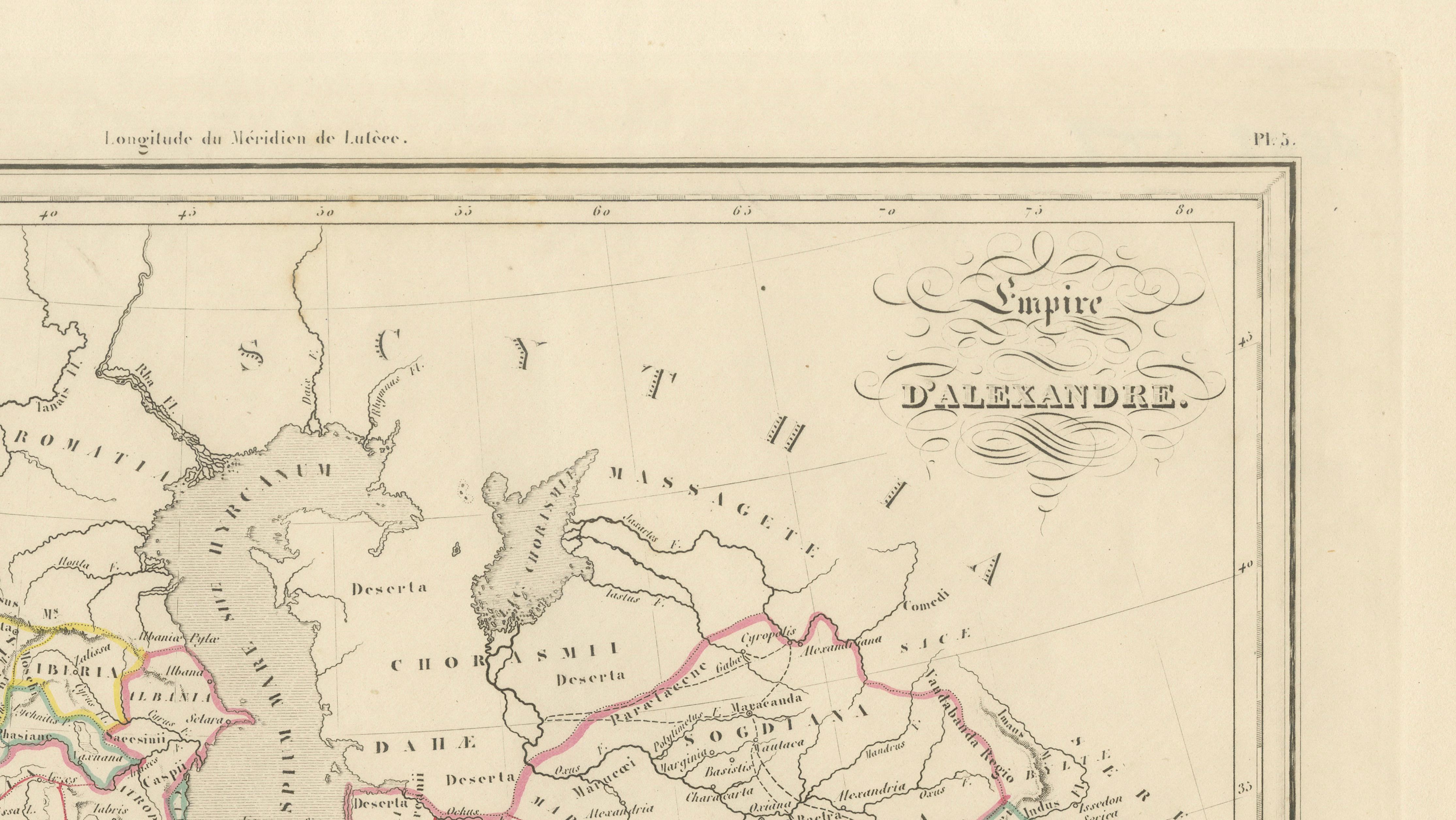 Empire d’Alexandre Map of Alexander the Great’s Empire, Paris, c.1850