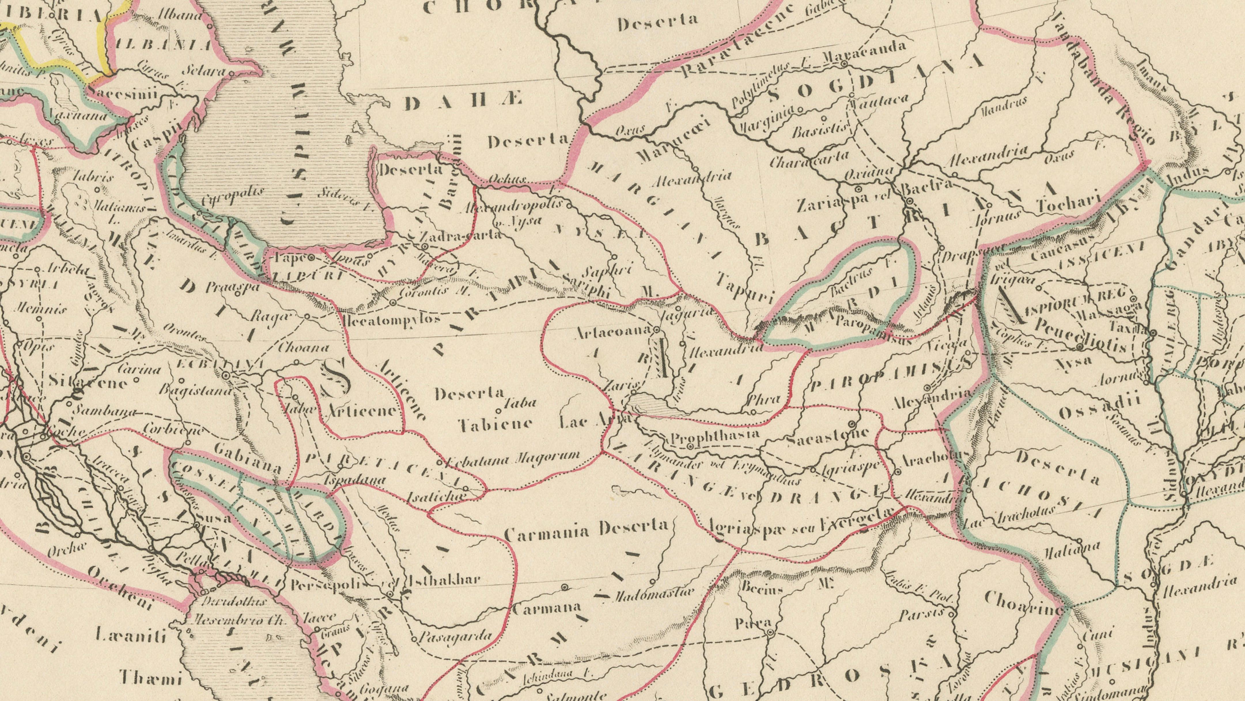 Empire d’Alexandre Map of Alexander the Great’s Empire, Paris, c.1850