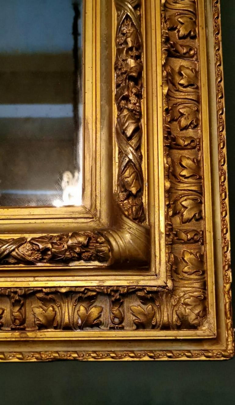 Empire Danish Mirror with Gold Leaf Frame 5