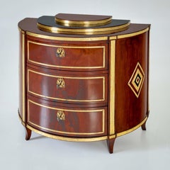 Commode Demi Lune de l'Empire des États baltiques, début du 19e siècle