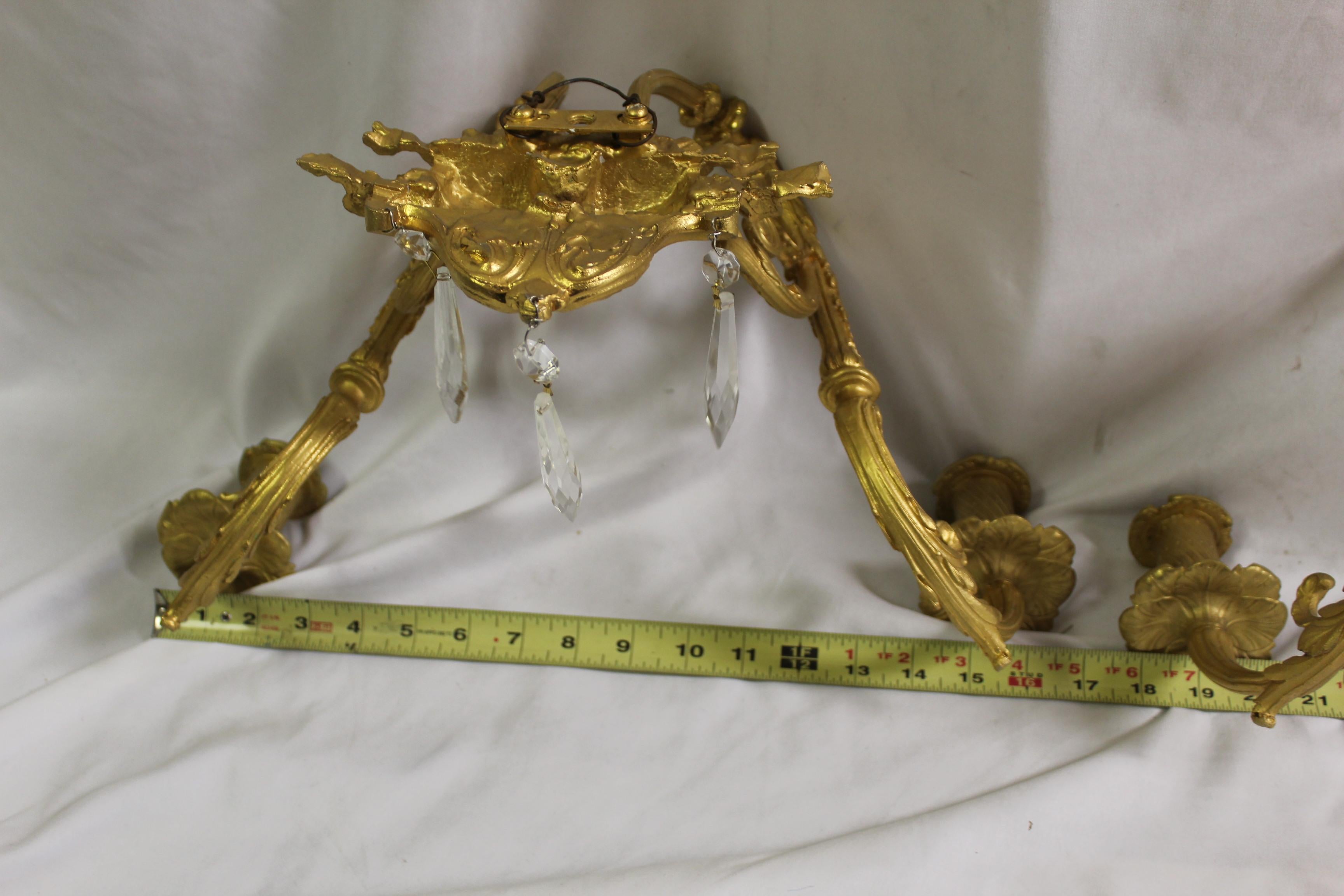 Bronze Empire Design of Lady Face Sconces Gold Dore' Finish For Sale