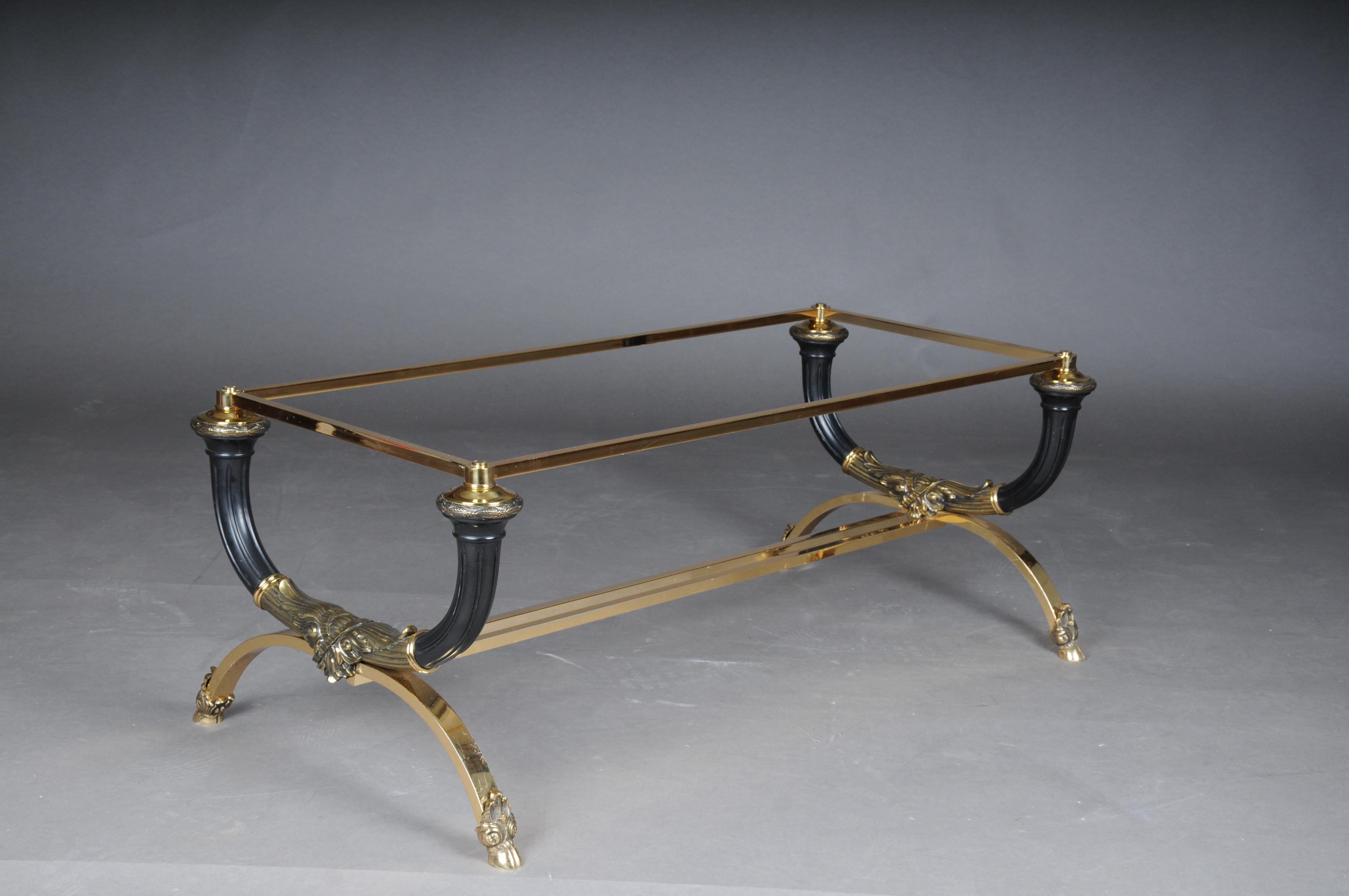 Empire Designer Coffee Table, Gold Plated Brass 6