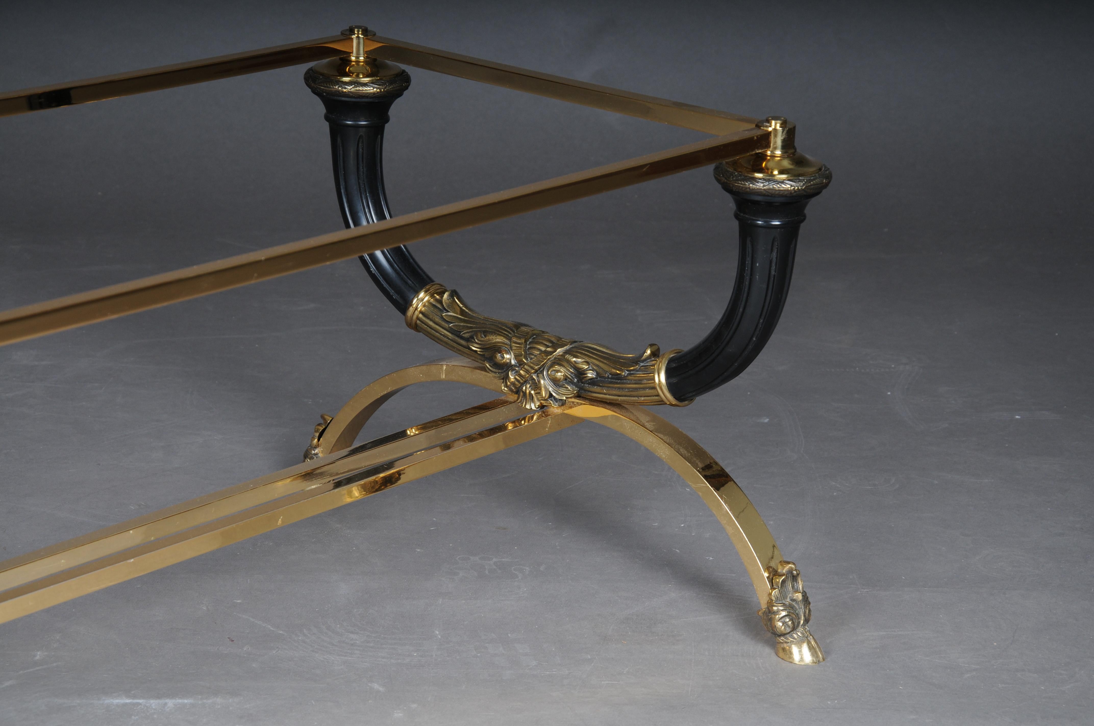 Empire Designer Coffee Table, Gold Plated Brass 7