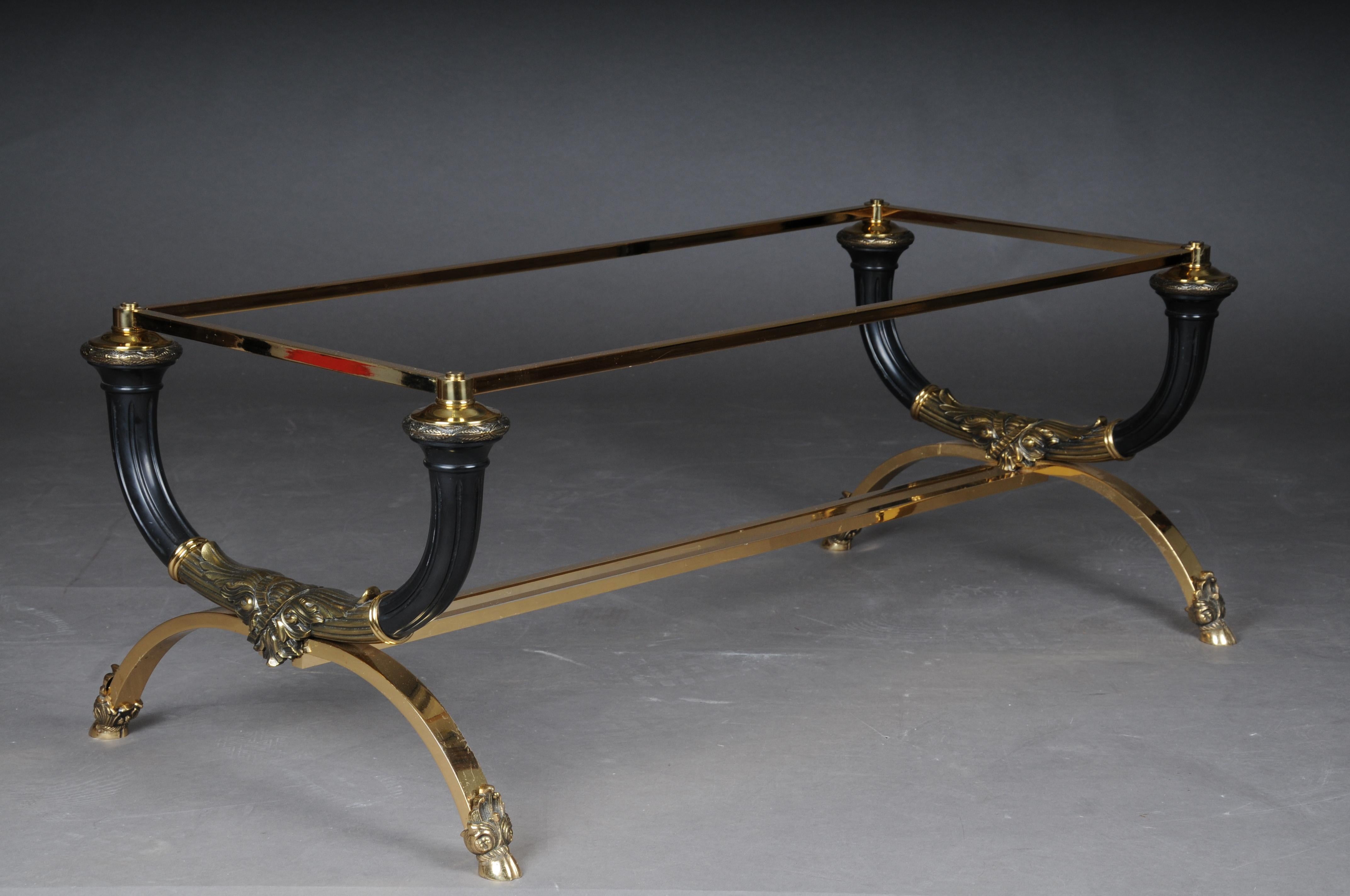 Empire Designer Coffee Table, Gold Plated Brass 8