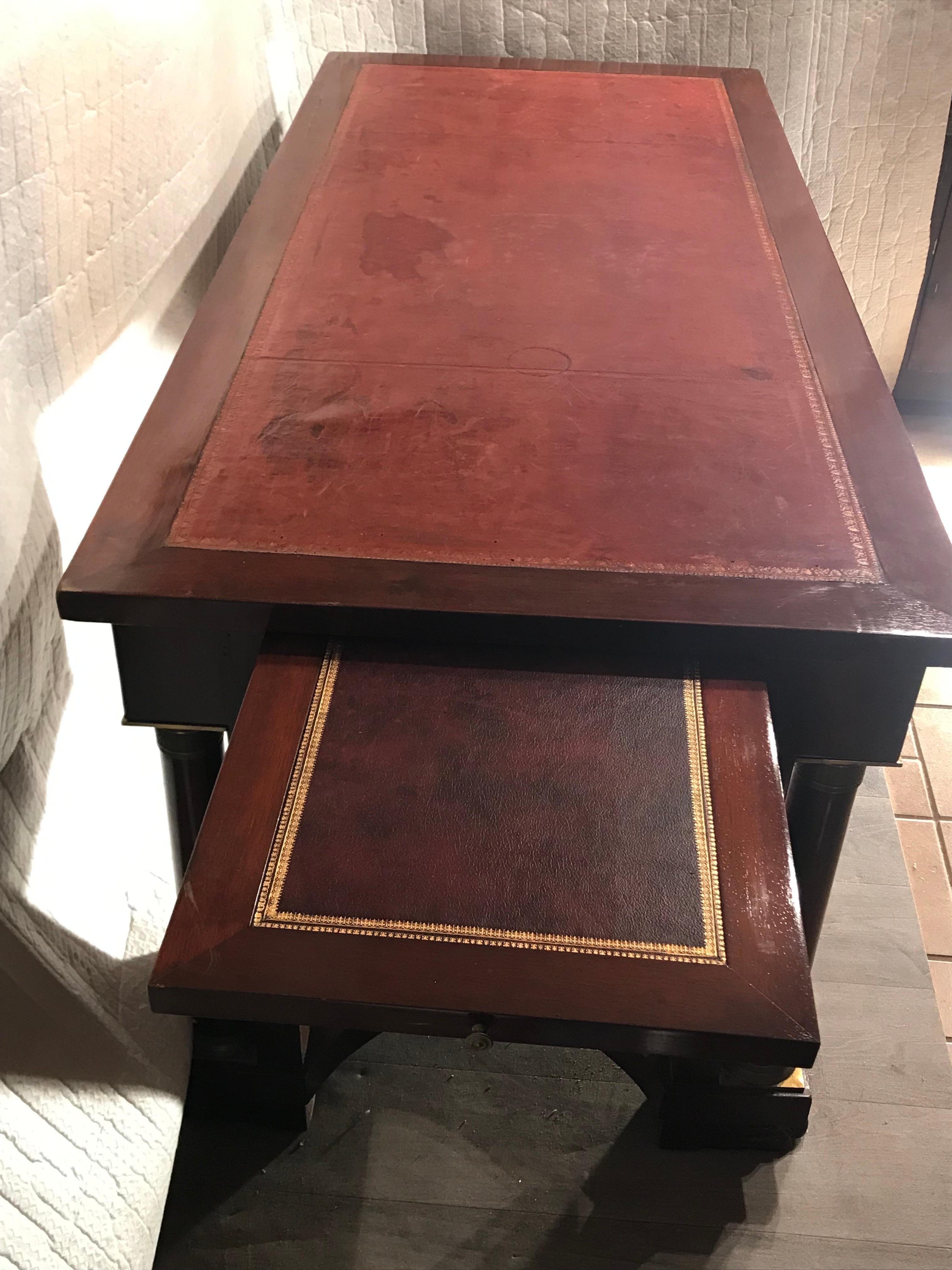 Veneer Empire Desk, France 1830 For Sale