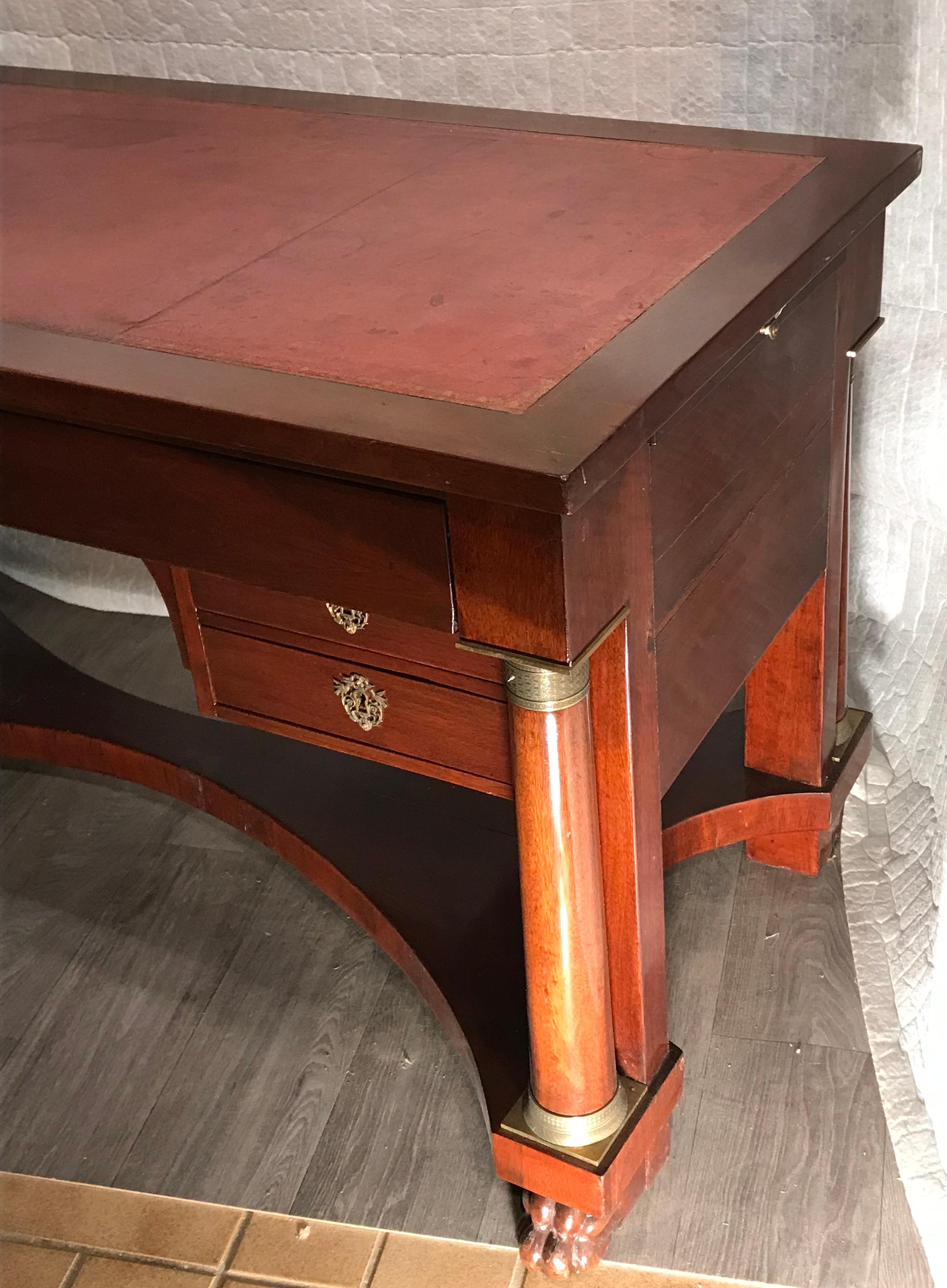 Empire Desk, France 1830 In Good Condition For Sale In Leimen, DE