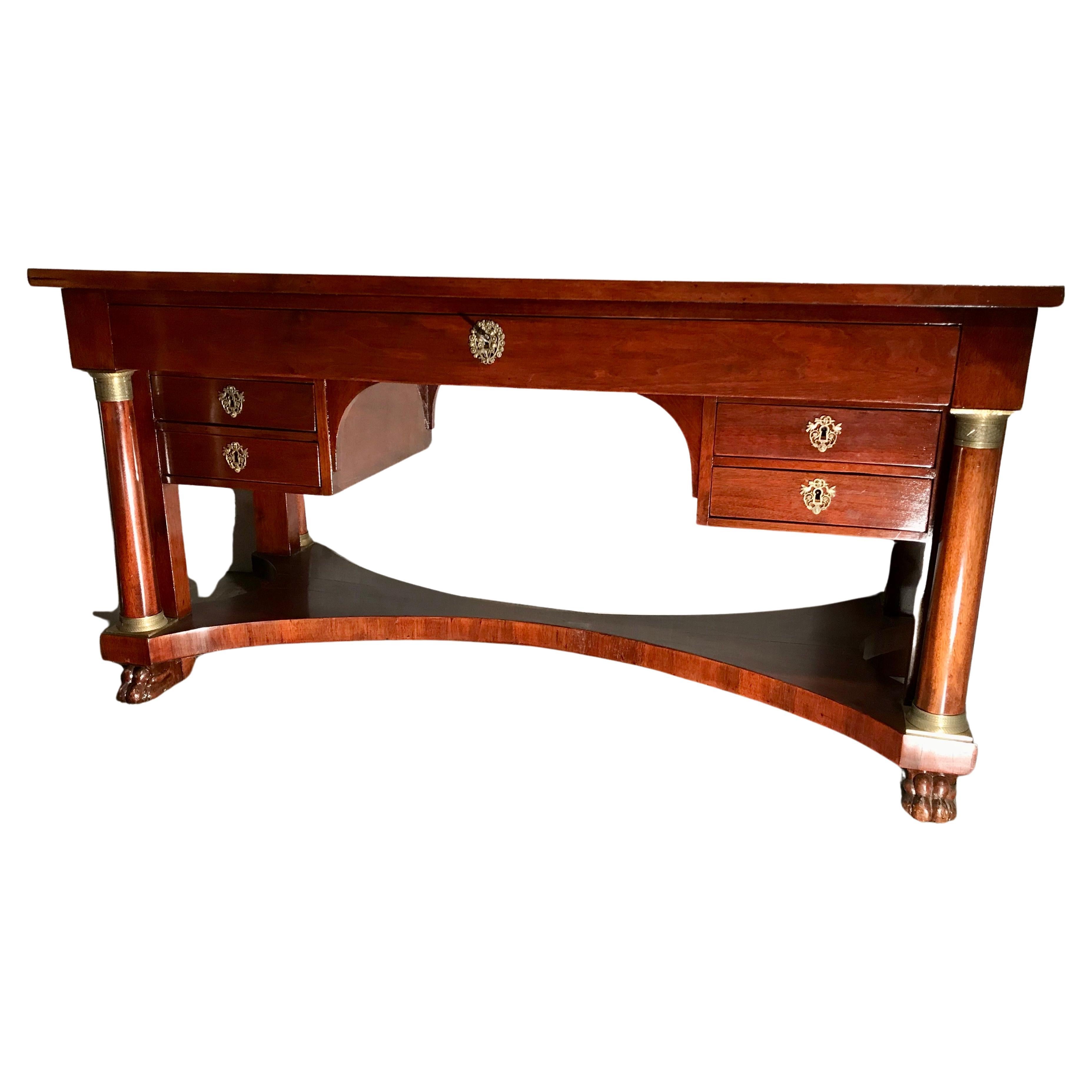Empire Desk, France 1830 For Sale