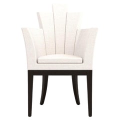 Empire Dining Chair - Handcrafted Modern Art Deco Dining Chair with Stained Legs