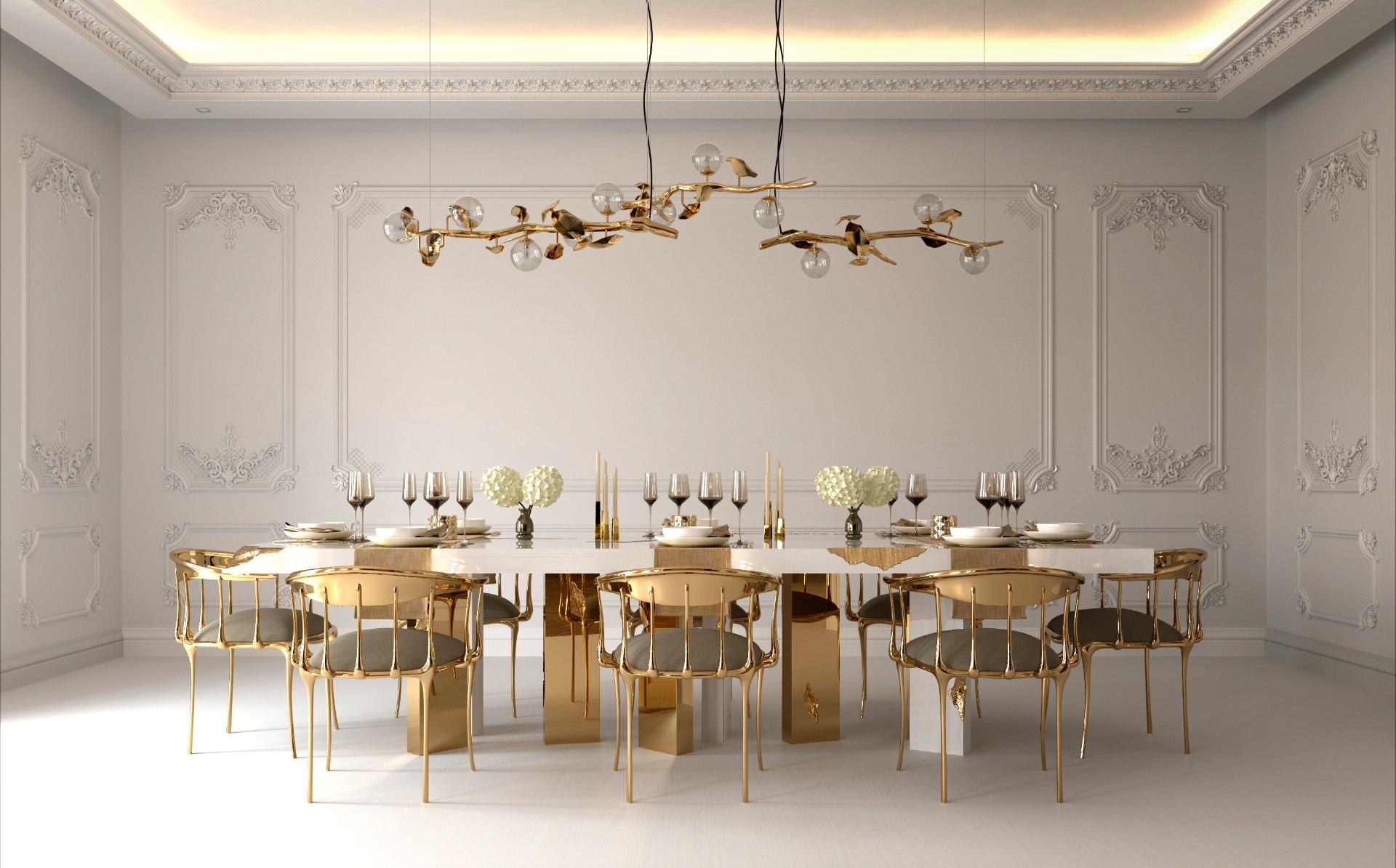 Table de salle à manger Empire - Bois et placage faits main - Boca do Lobo en vente 3