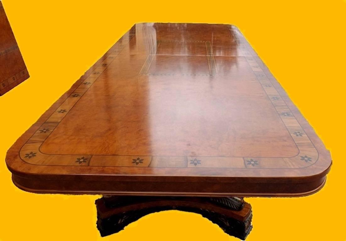 Early 20th Century Empire Dinning Table Seats 16 Plus