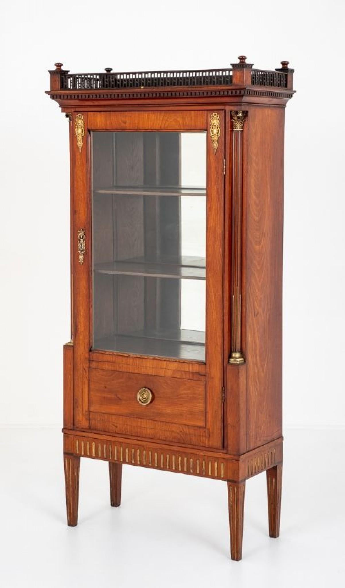 Empire Display Cabinet Mahogany Bijouterie, 1880 For Sale 6