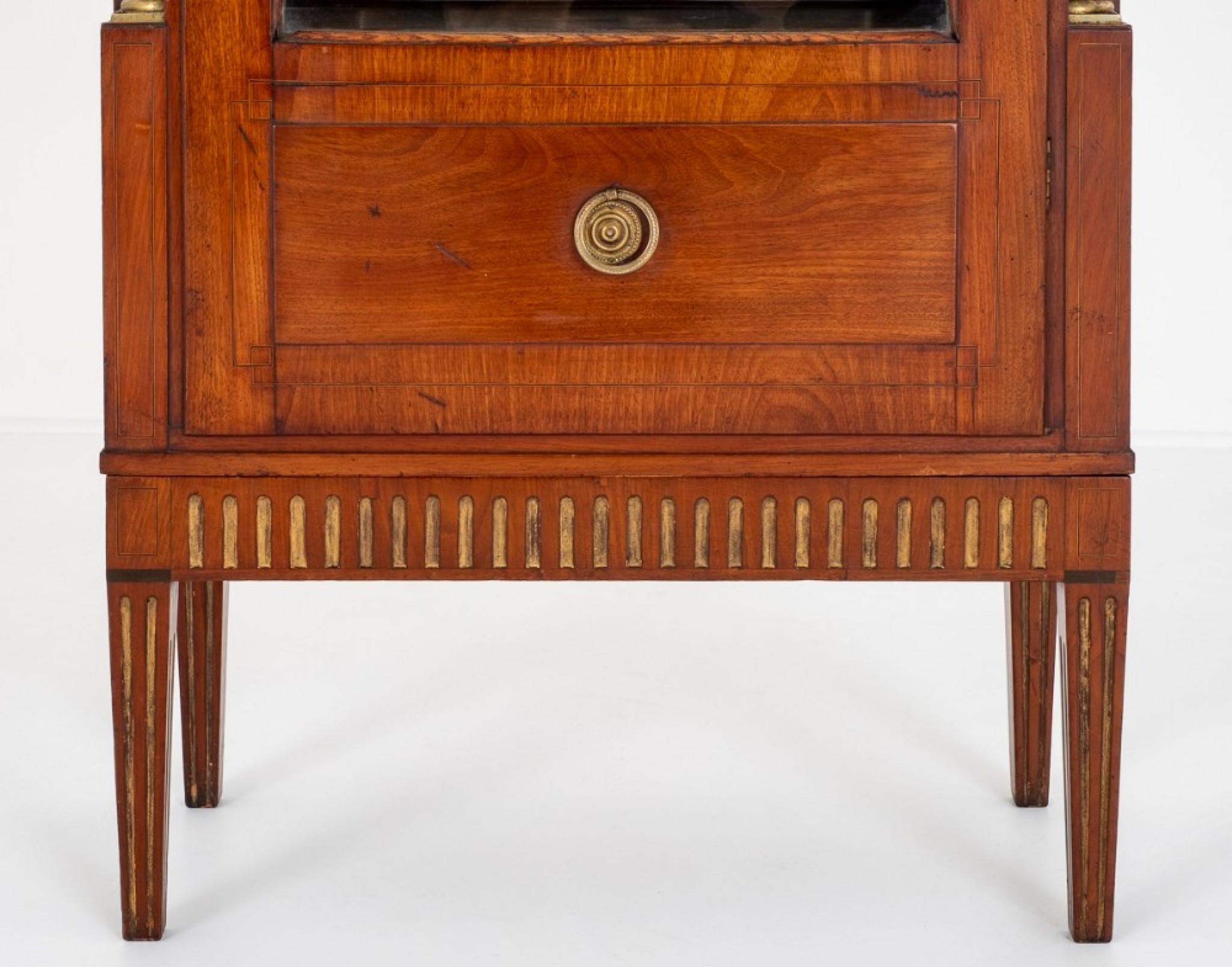 Empire Display Cabinet Mahogany Bijouterie, 1880 For Sale 3