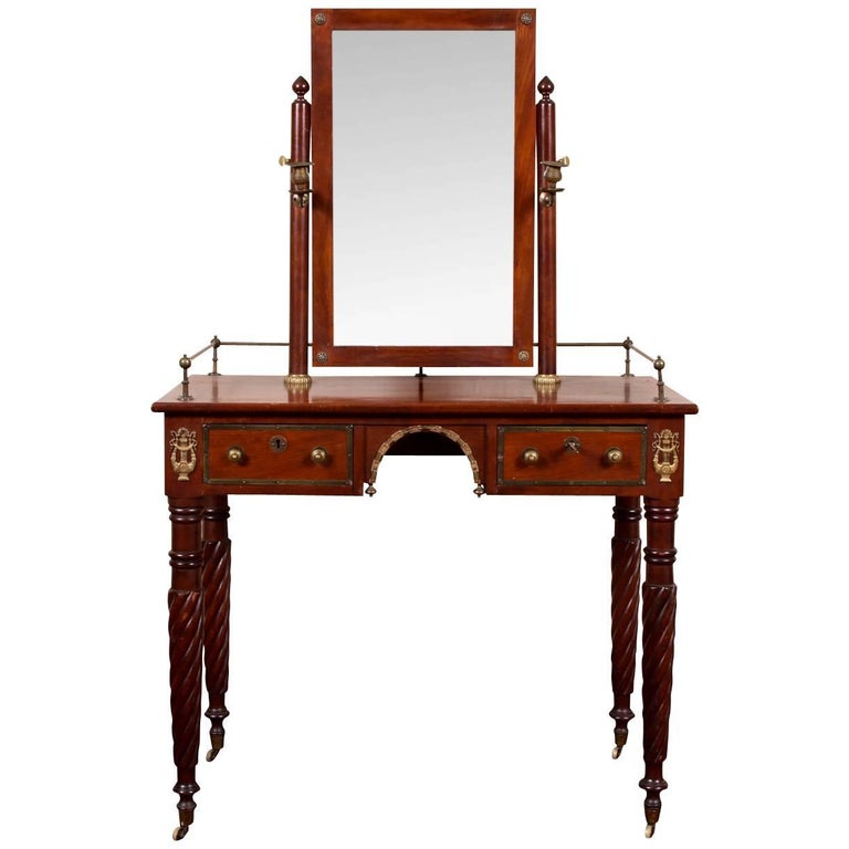 Empire Dressing Table With Mirror For At 1stdibs Empire Dressing Table With Mirror For