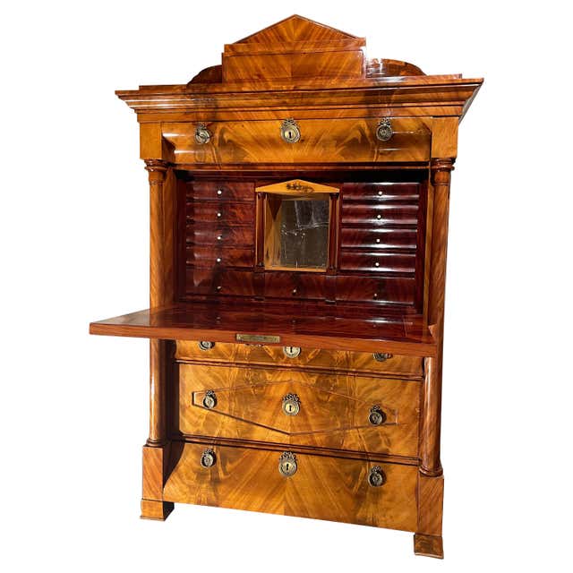 A Rare Diminutive Chippendale Block Front Desk and Bookcase For Sale at ...