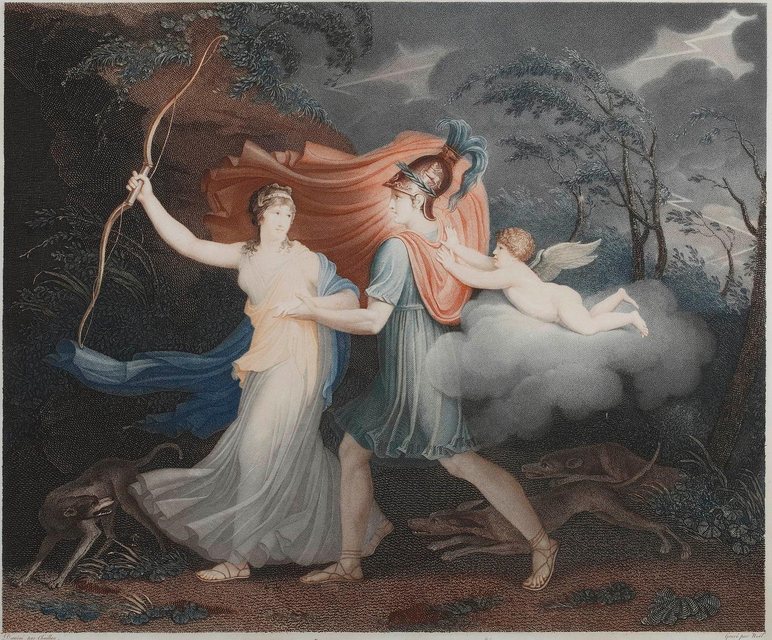 Empire Engravings Aeneas and Dido, Aeneas and Helen 3