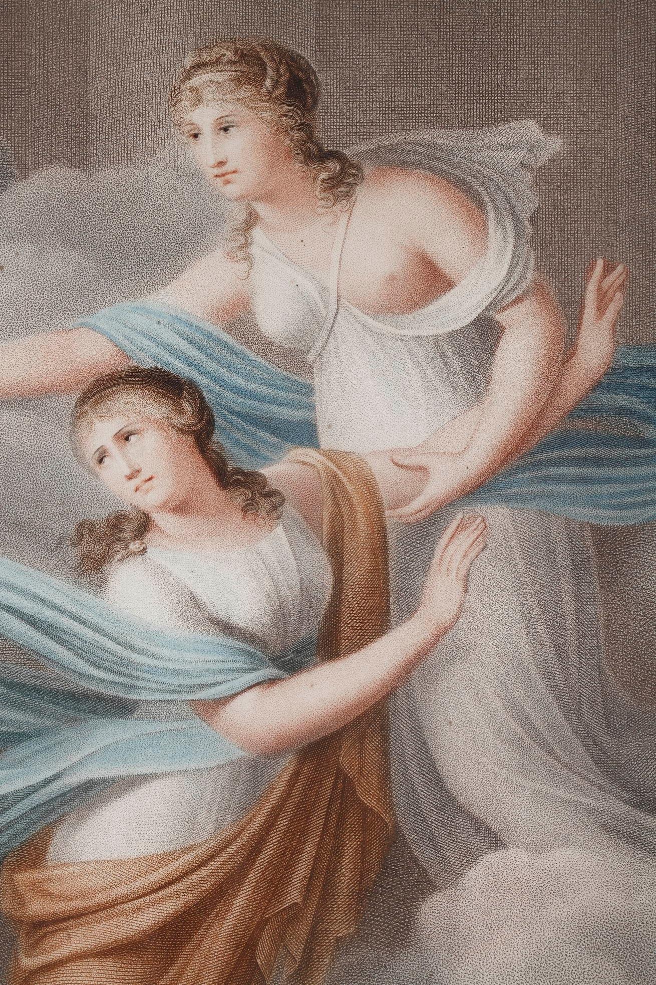Empire Engravings Aeneas and Dido, Aeneas and Helen In Good Condition In Paris, FR