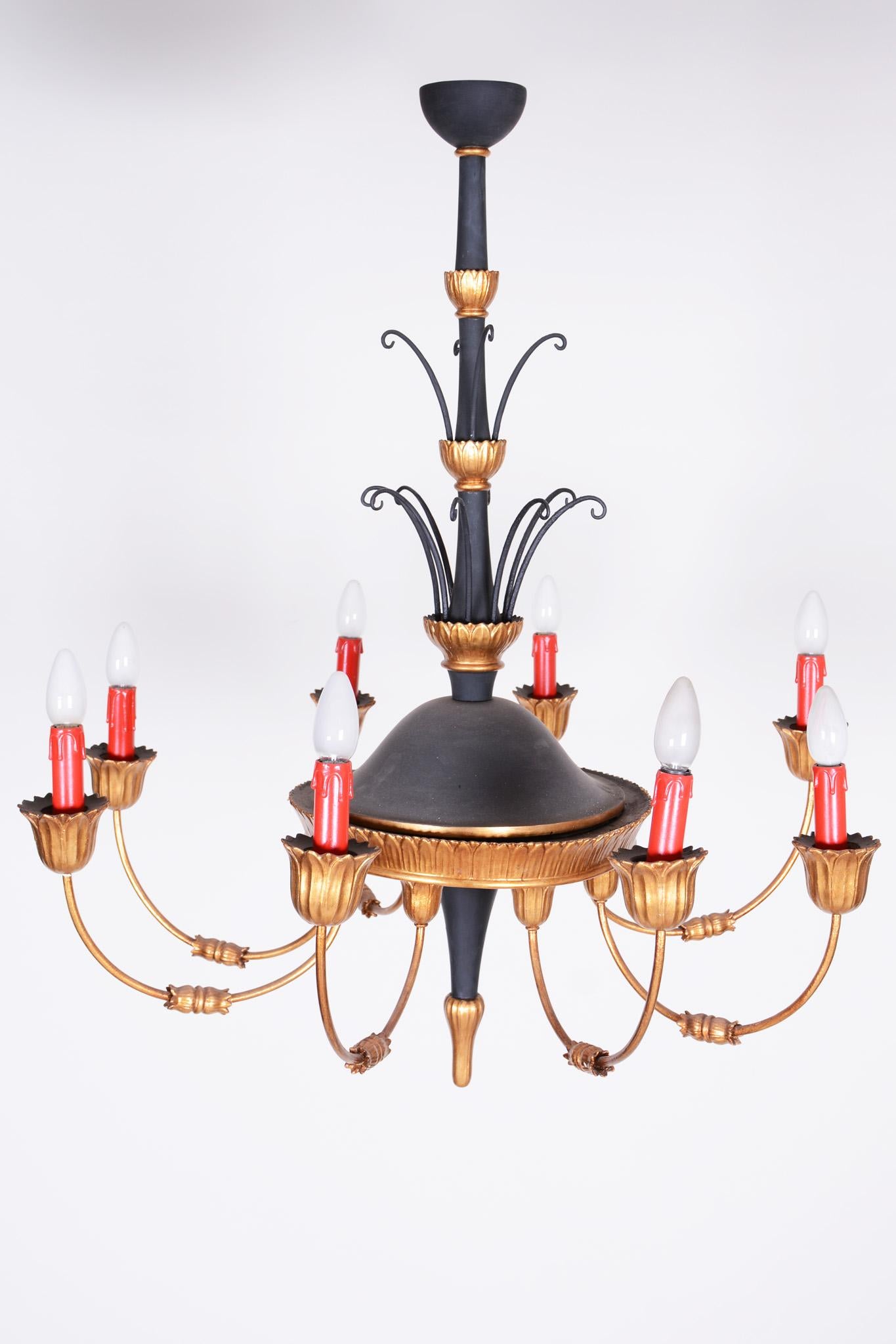 Empire-Era Chandelier, Fully Restored, Made 1800s, in Austria In Good Condition For Sale In Horomerice, CZ