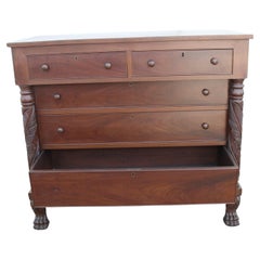 Empire Flame Mahogany Chest of Drawers