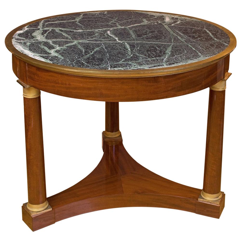 Empire French Center Table, 19th Century